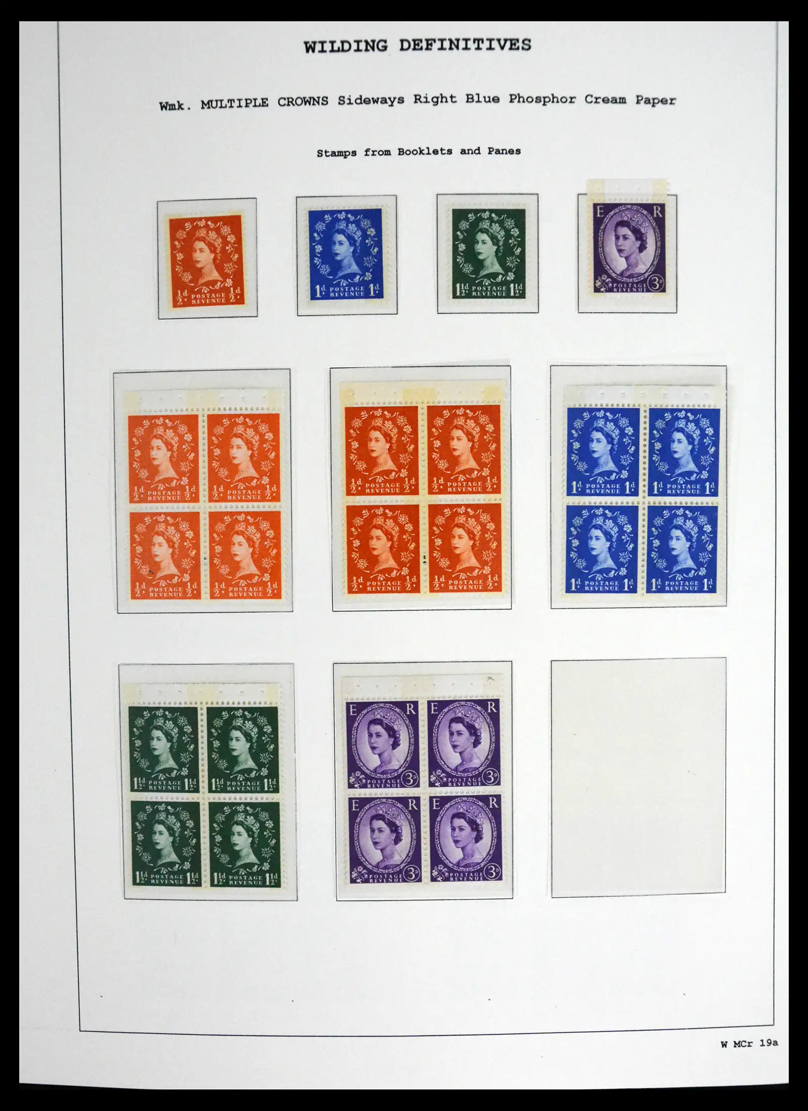 41250 0098 - Stamp collection 41250 Great Britain Wildings supercollection 1952-1968.