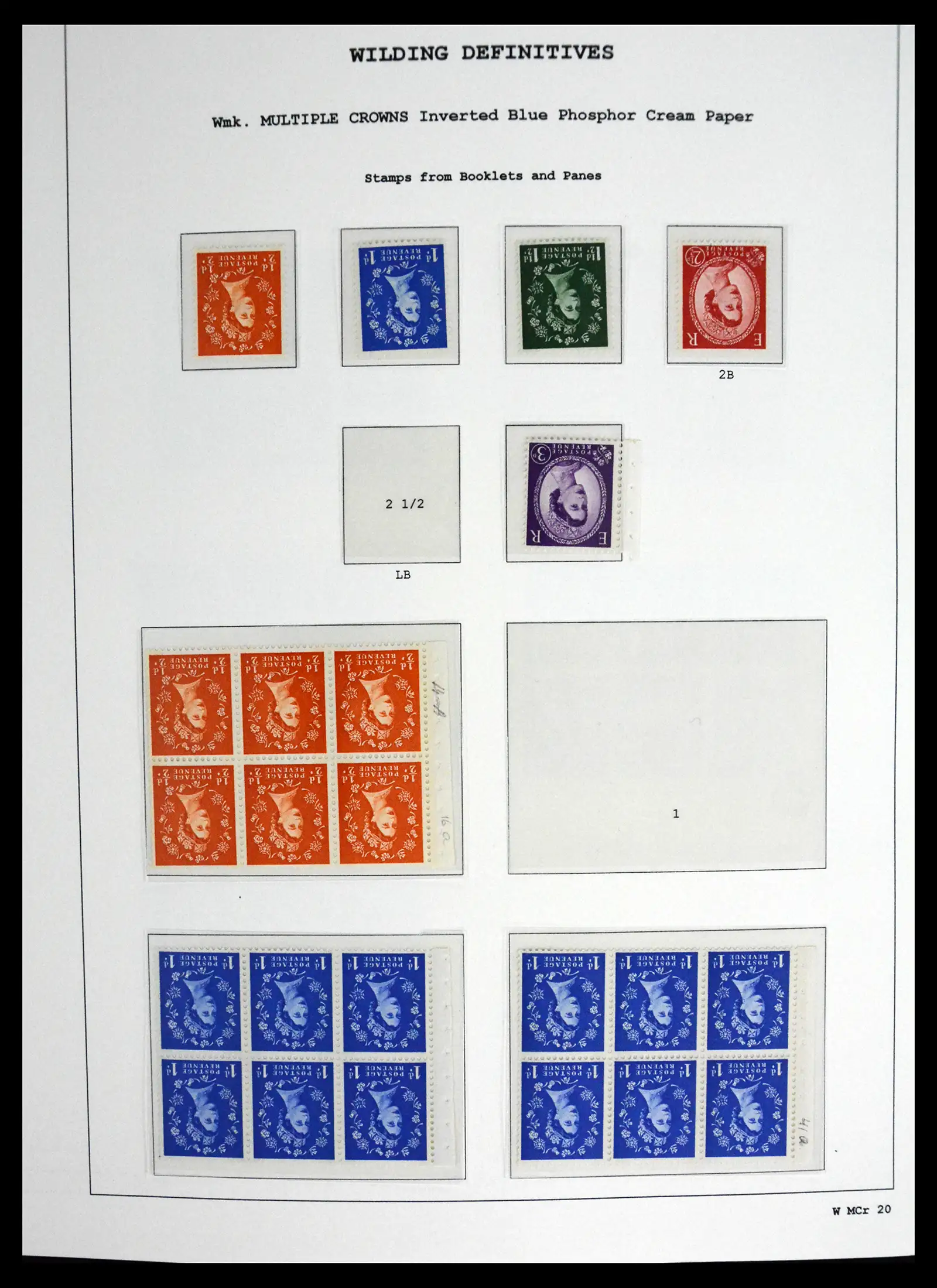 41250 0099 - Stamp collection 41250 Great Britain Wildings supercollection 1952-1968.