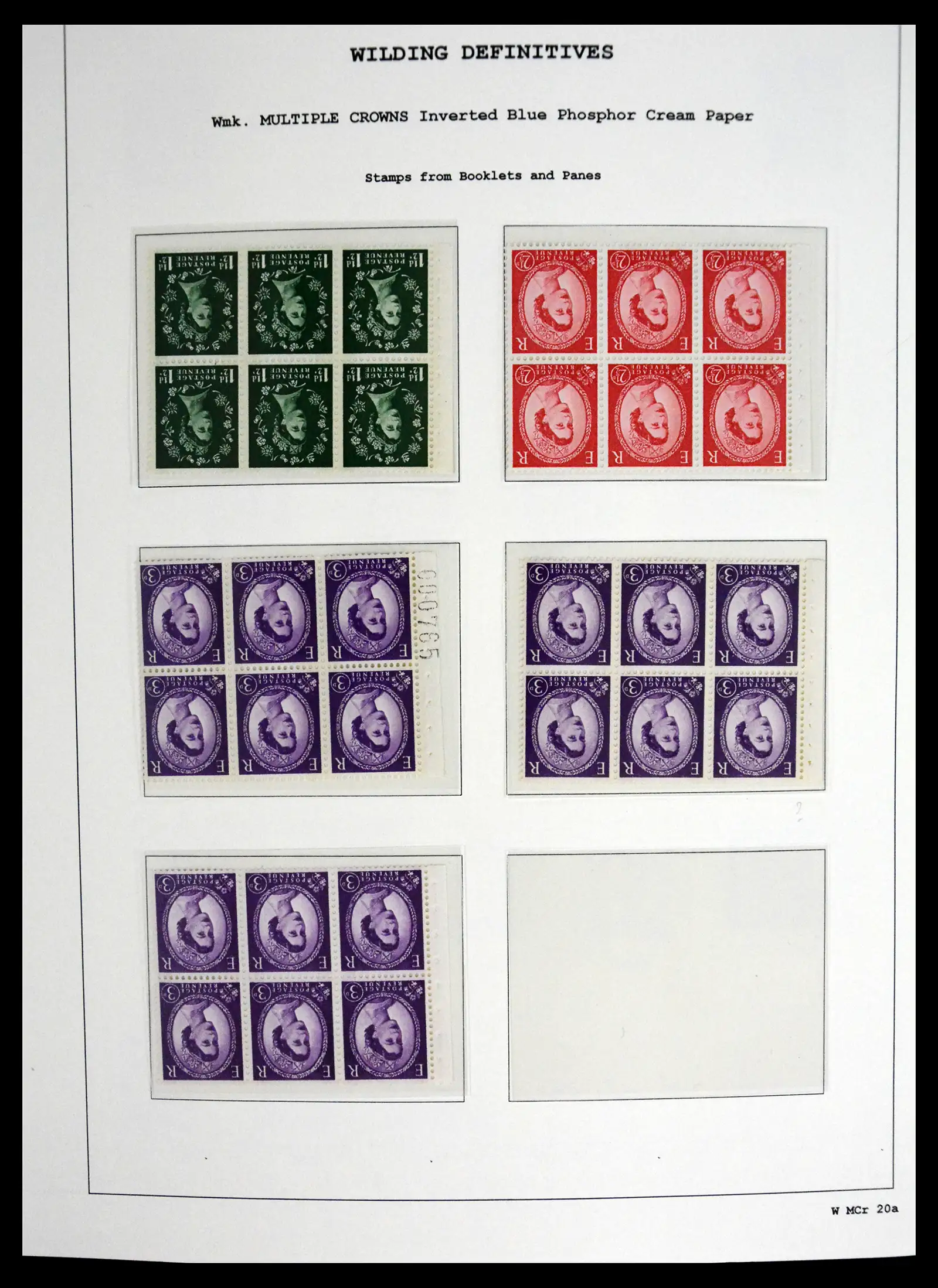 41250 0100 - Stamp collection 41250 Great Britain Wildings supercollection 1952-1968.