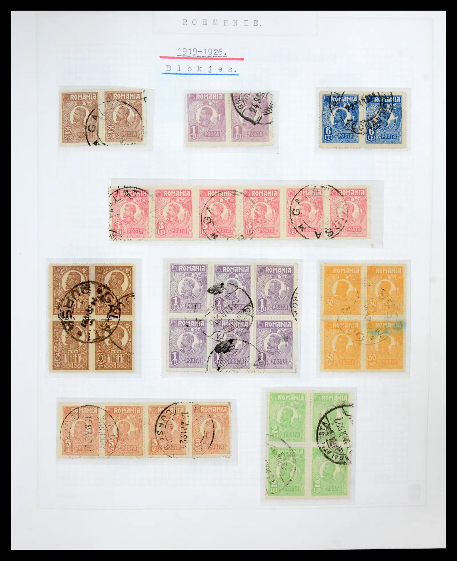 41252 0022 - Postzegelverzameling 41252 Roemenie 1862-1986.
