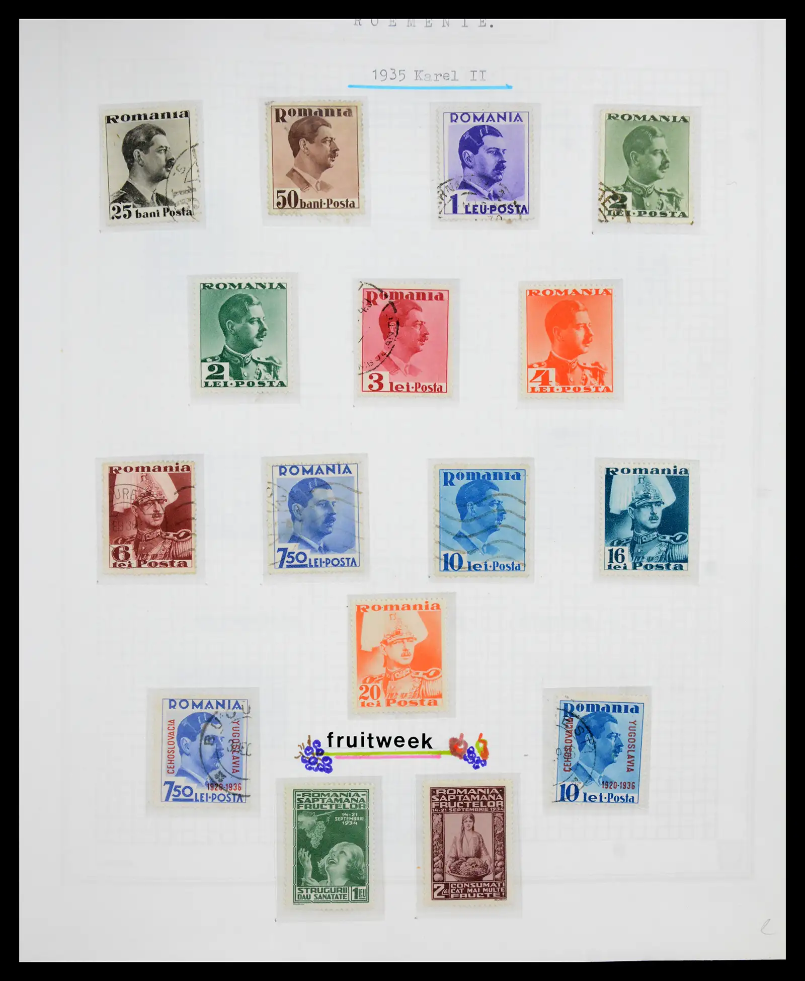 41252 0035 - Postzegelverzameling 41252 Roemenie 1862-1986.