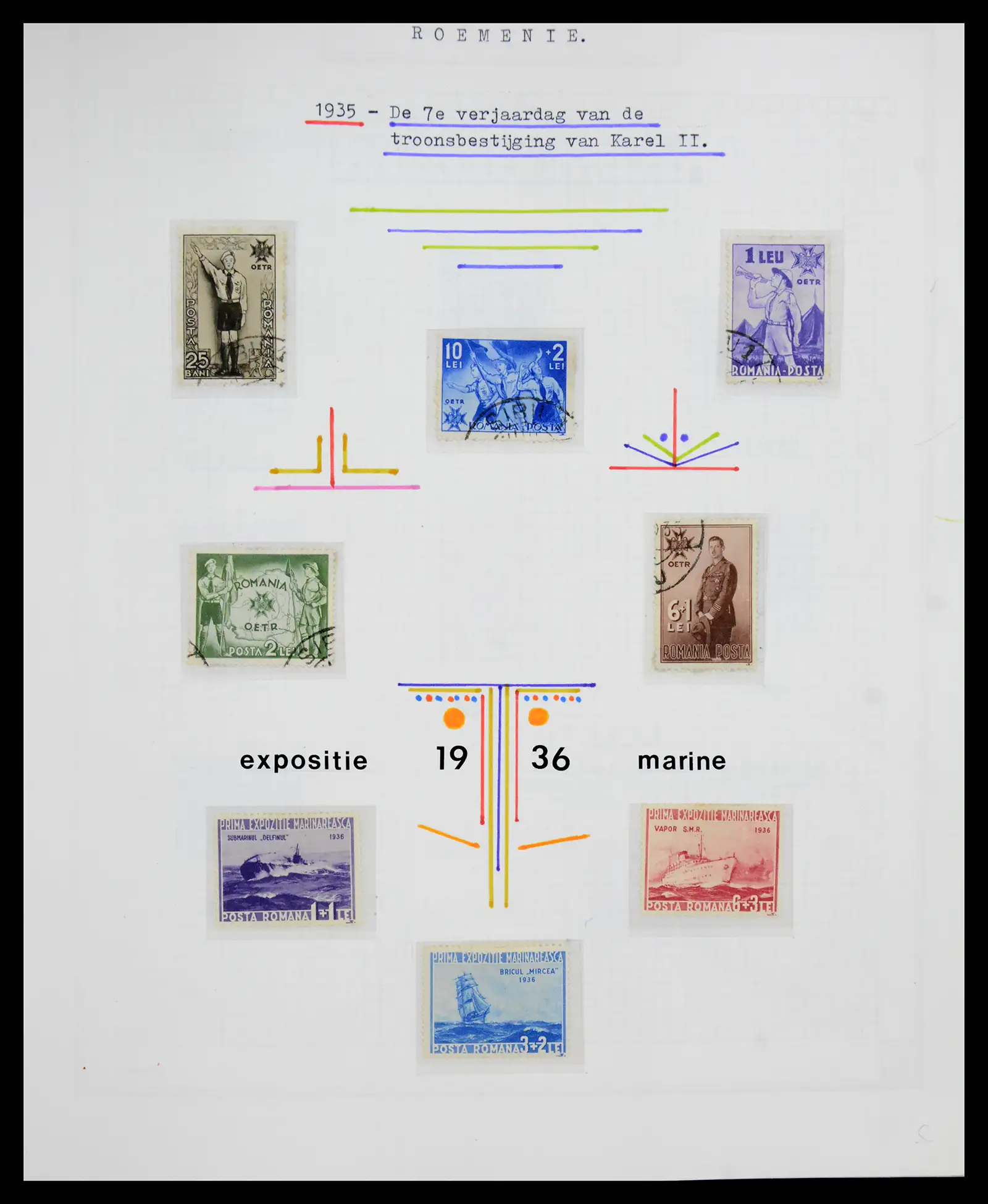 41252 0036 - Postzegelverzameling 41252 Roemenie 1862-1986.