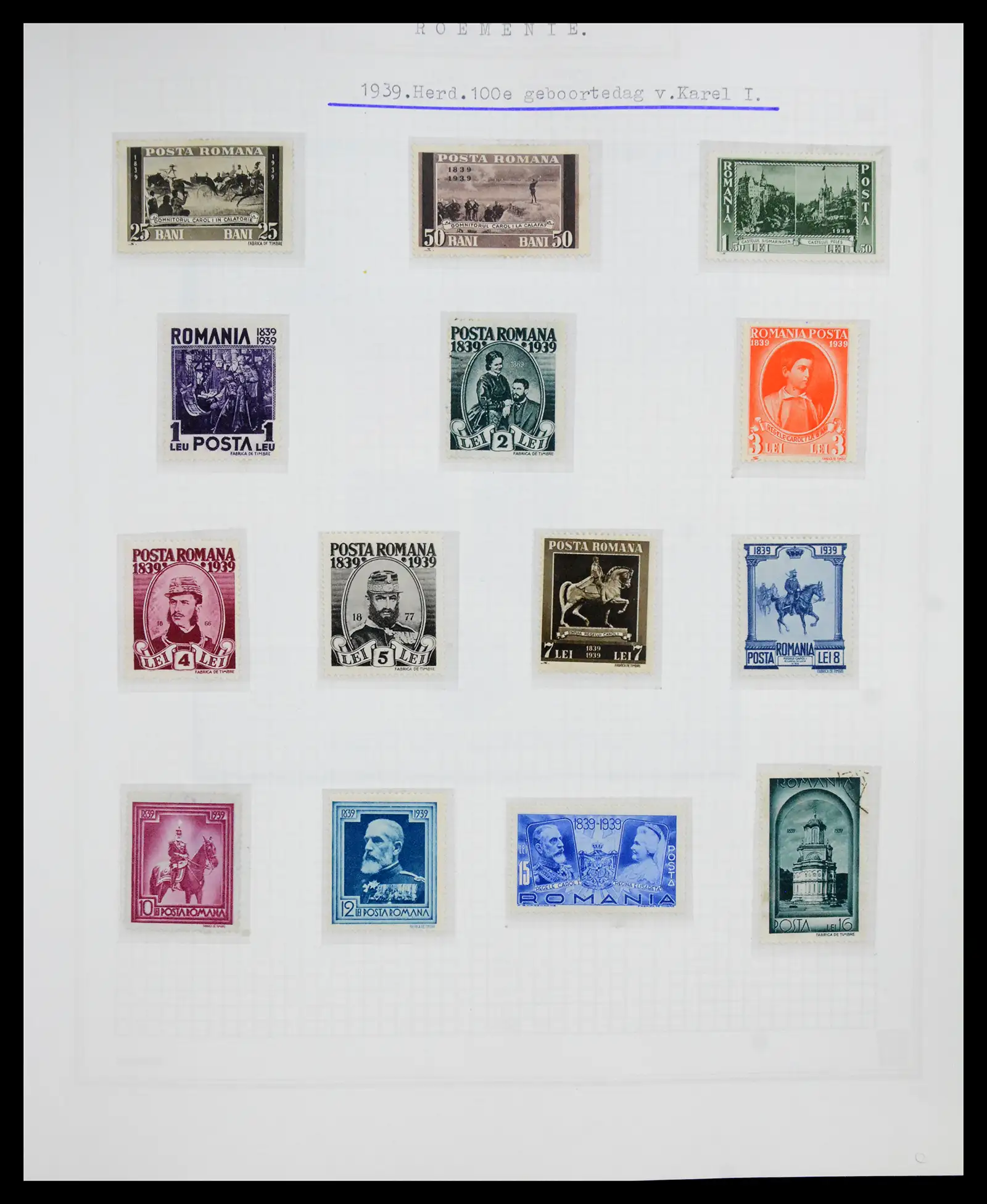 41252 0043 - Postzegelverzameling 41252 Roemenie 1862-1986.