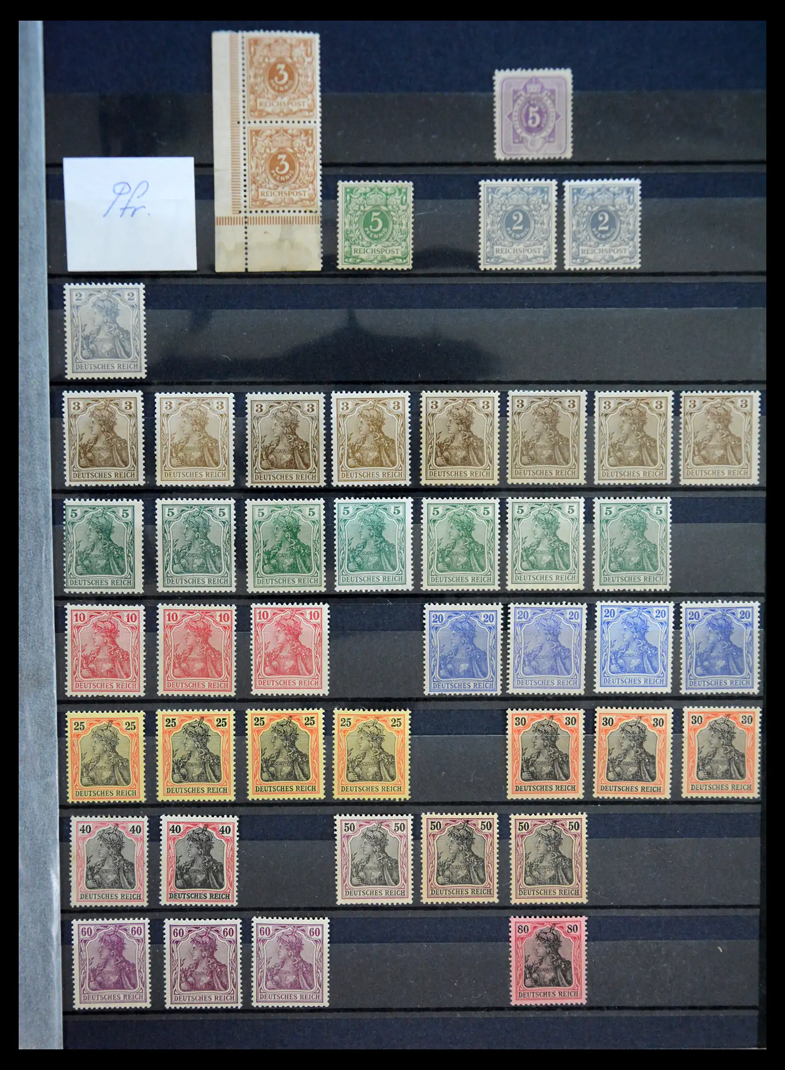 41253 0001 - Stamp collection 41253 Germany Reich mint never hinged 1889-1944.
