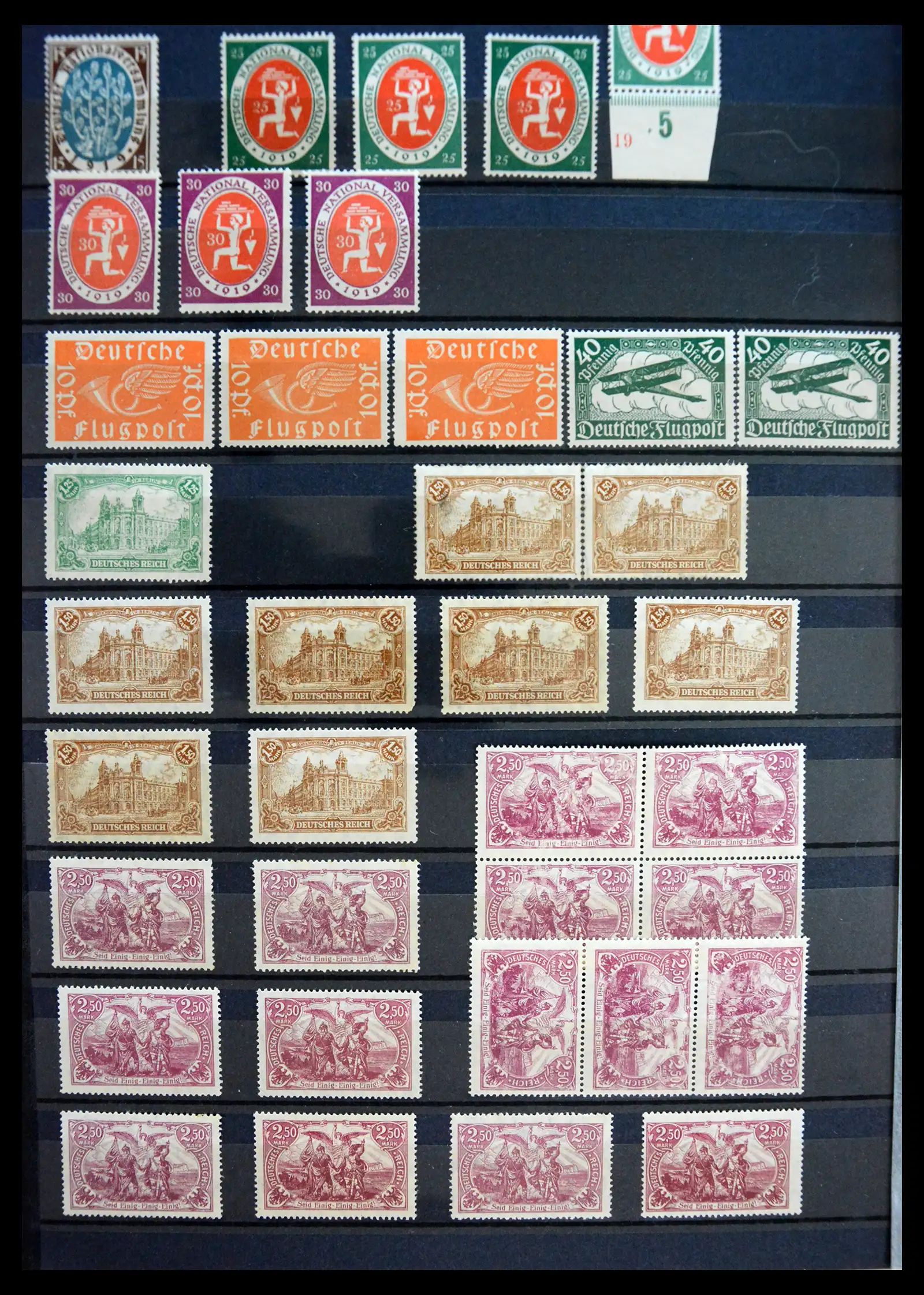 41253 0004 - Stamp collection 41253 Germany Reich mint never hinged 1889-1944.