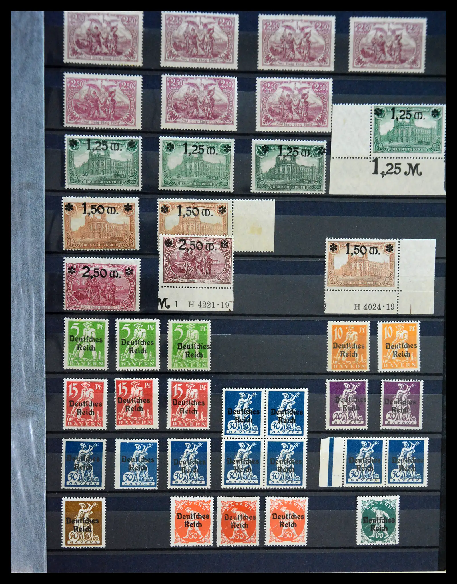 41253 0005 - Stamp collection 41253 Germany Reich mint never hinged 1889-1944.