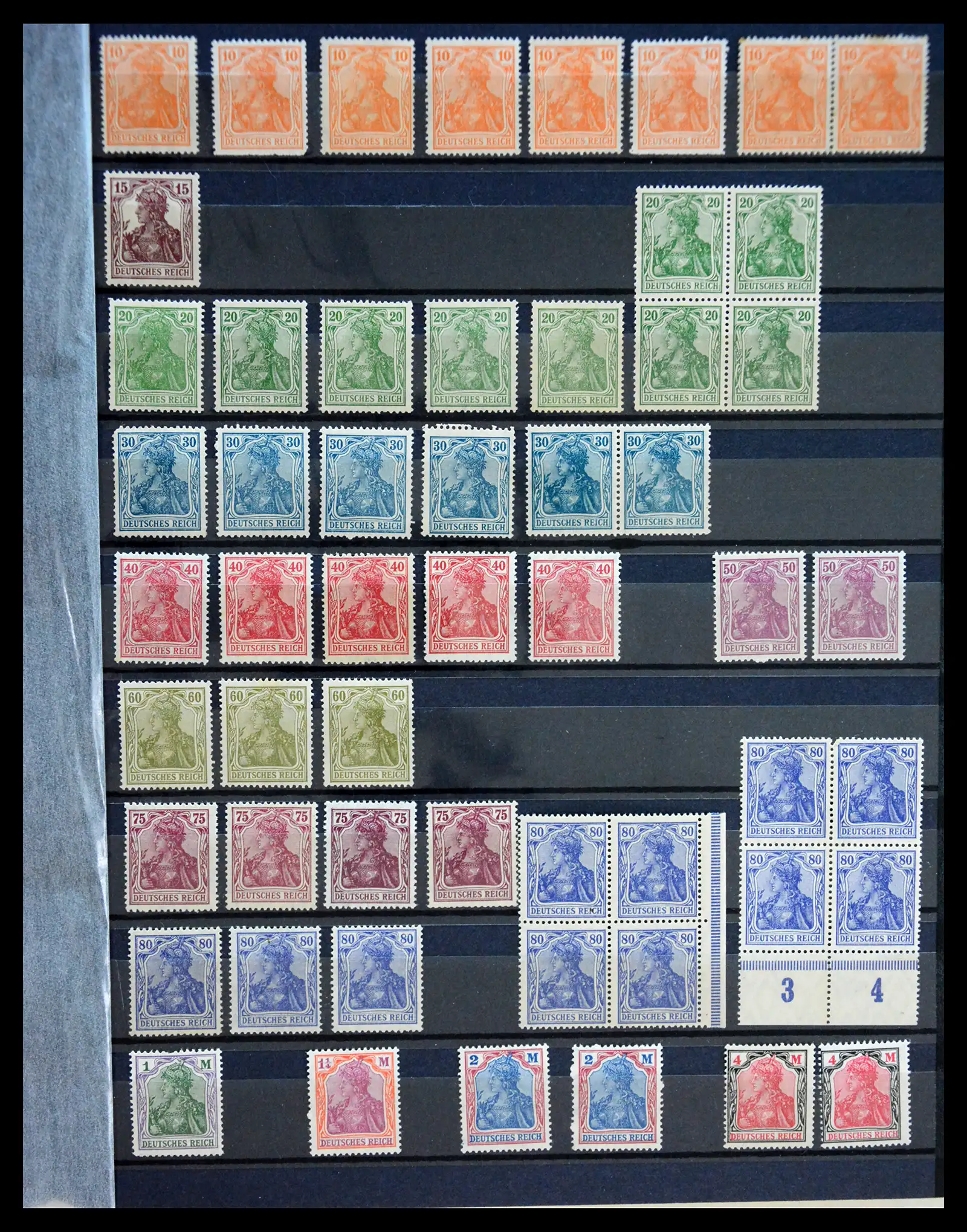 41253 0007 - Stamp collection 41253 Germany Reich mint never hinged 1889-1944.