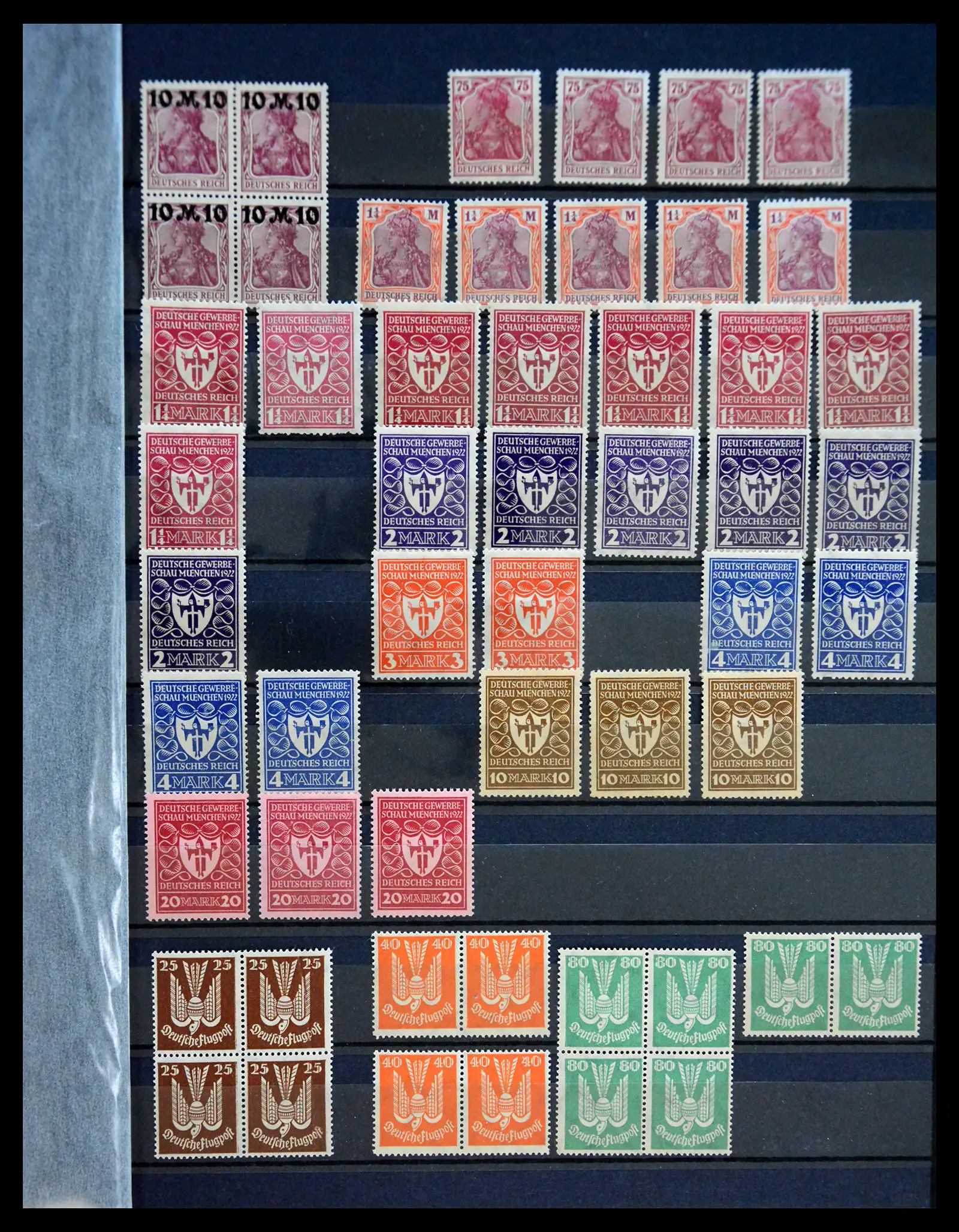 41253 0009 - Stamp collection 41253 Germany Reich mint never hinged 1889-1944.