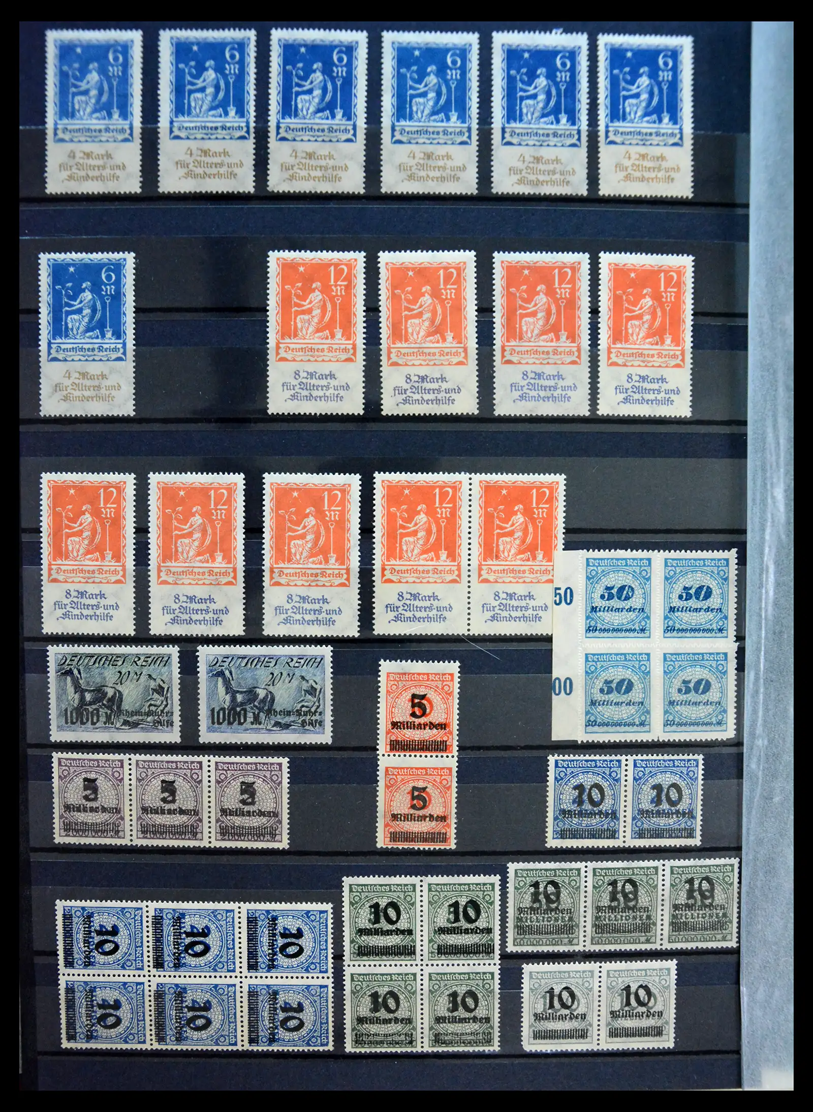 41253 0010 - Stamp collection 41253 Germany Reich mint never hinged 1889-1944.