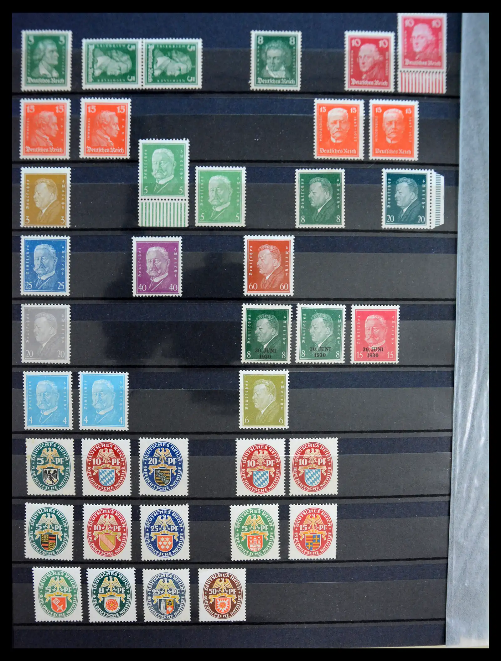 41253 0012 - Stamp collection 41253 Germany Reich mint never hinged 1889-1944.