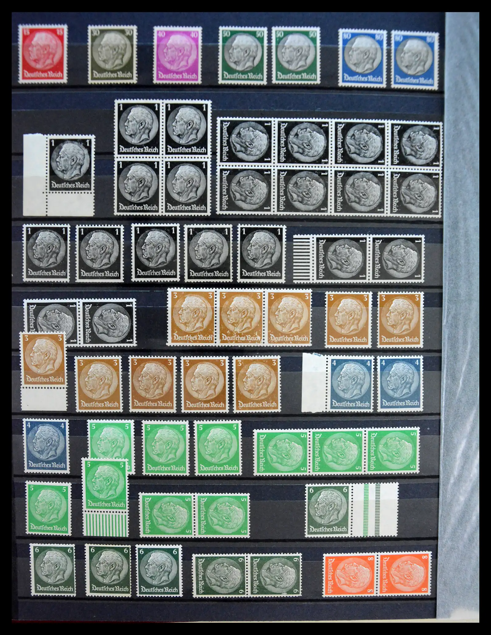 41253 0014 - Stamp collection 41253 Germany Reich mint never hinged 1889-1944.