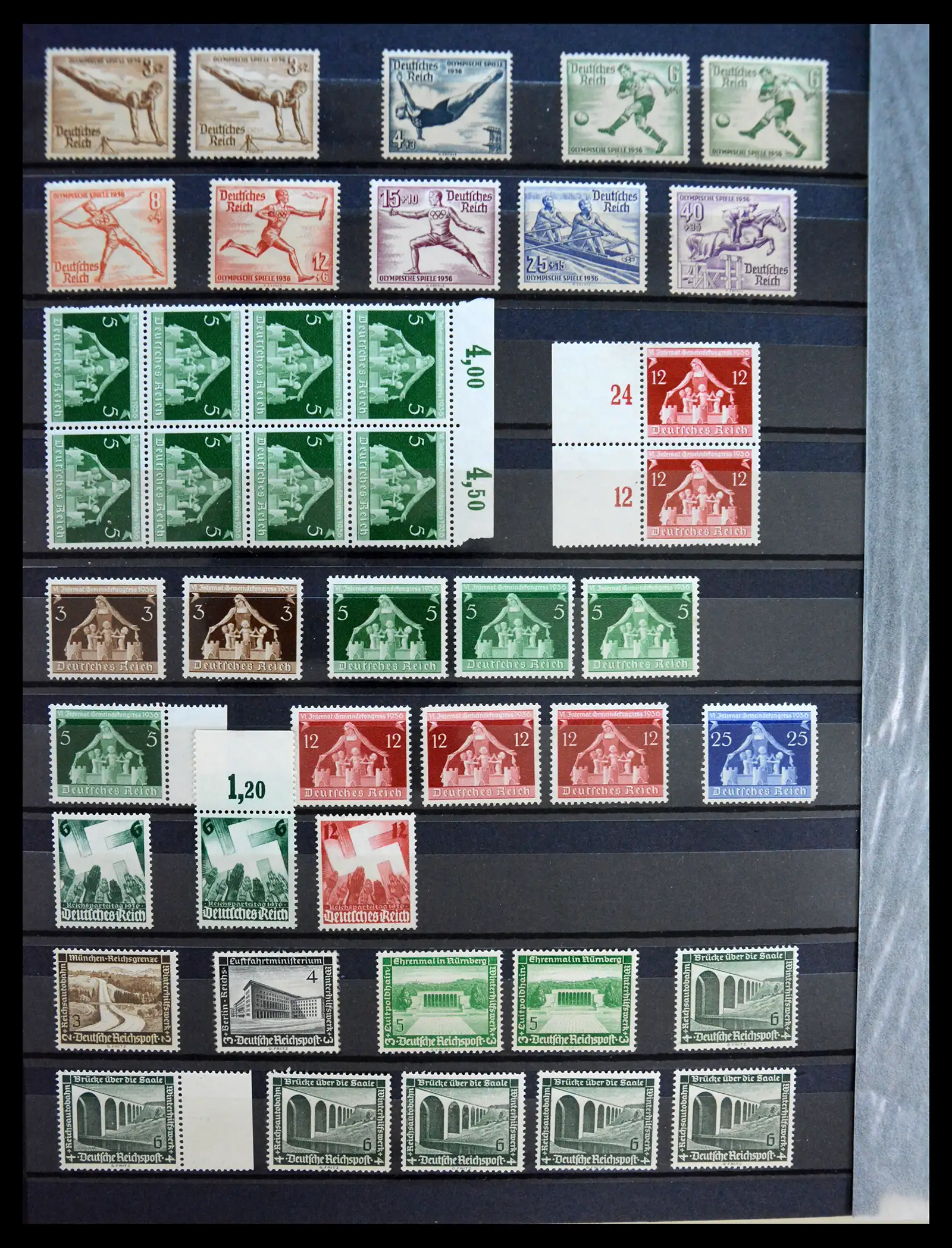 41253 0018 - Stamp collection 41253 Germany Reich mint never hinged 1889-1944.