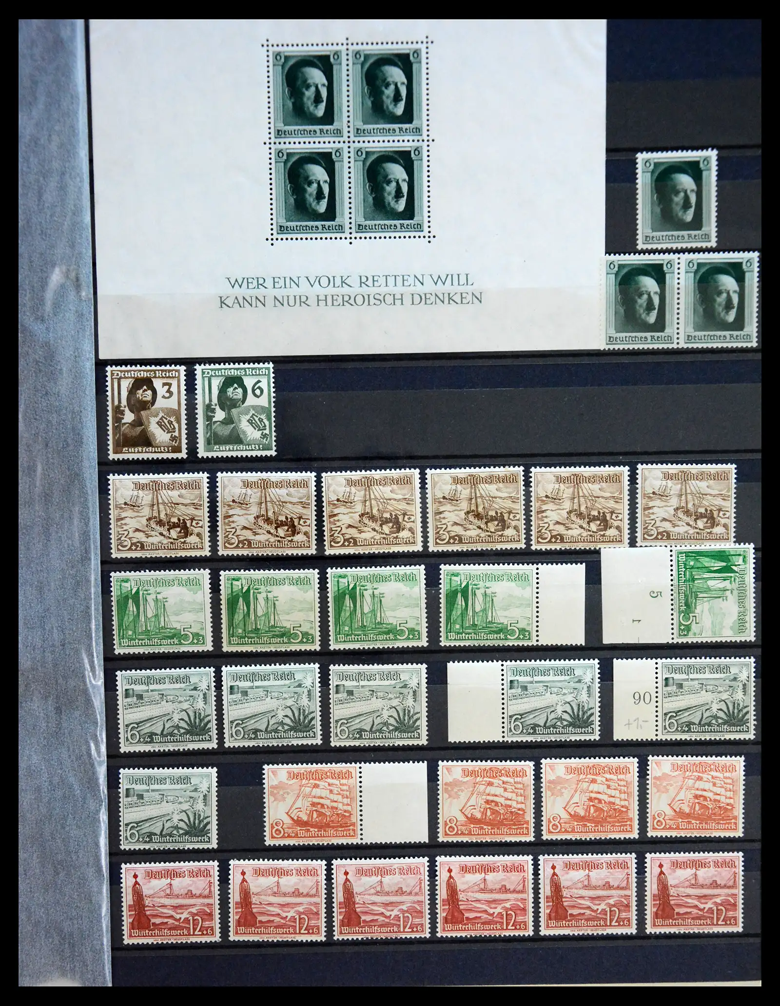 41253 0021 - Stamp collection 41253 Germany Reich mint never hinged 1889-1944.