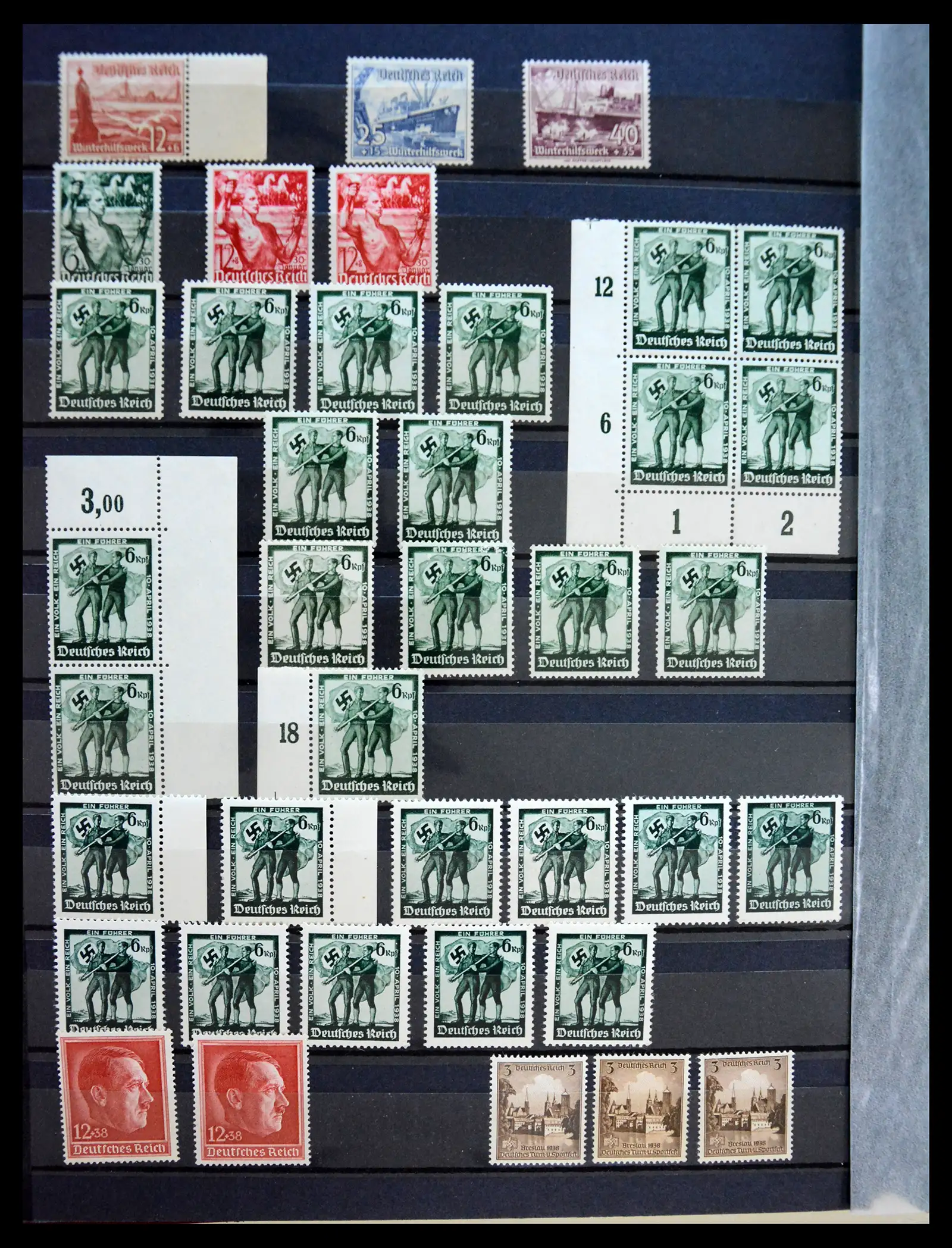 41253 0022 - Stamp collection 41253 Germany Reich mint never hinged 1889-1944.