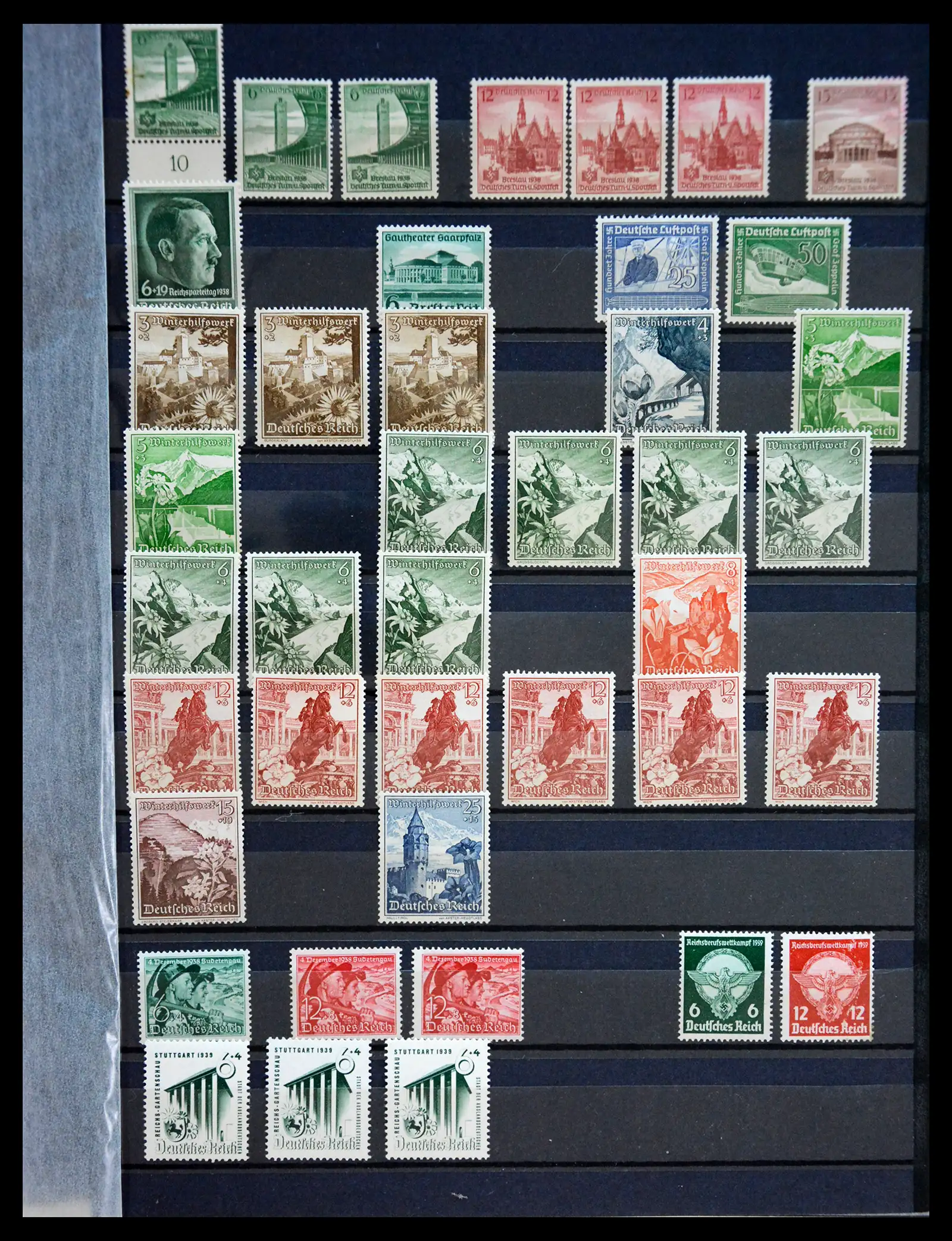 41253 0023 - Stamp collection 41253 Germany Reich mint never hinged 1889-1944.