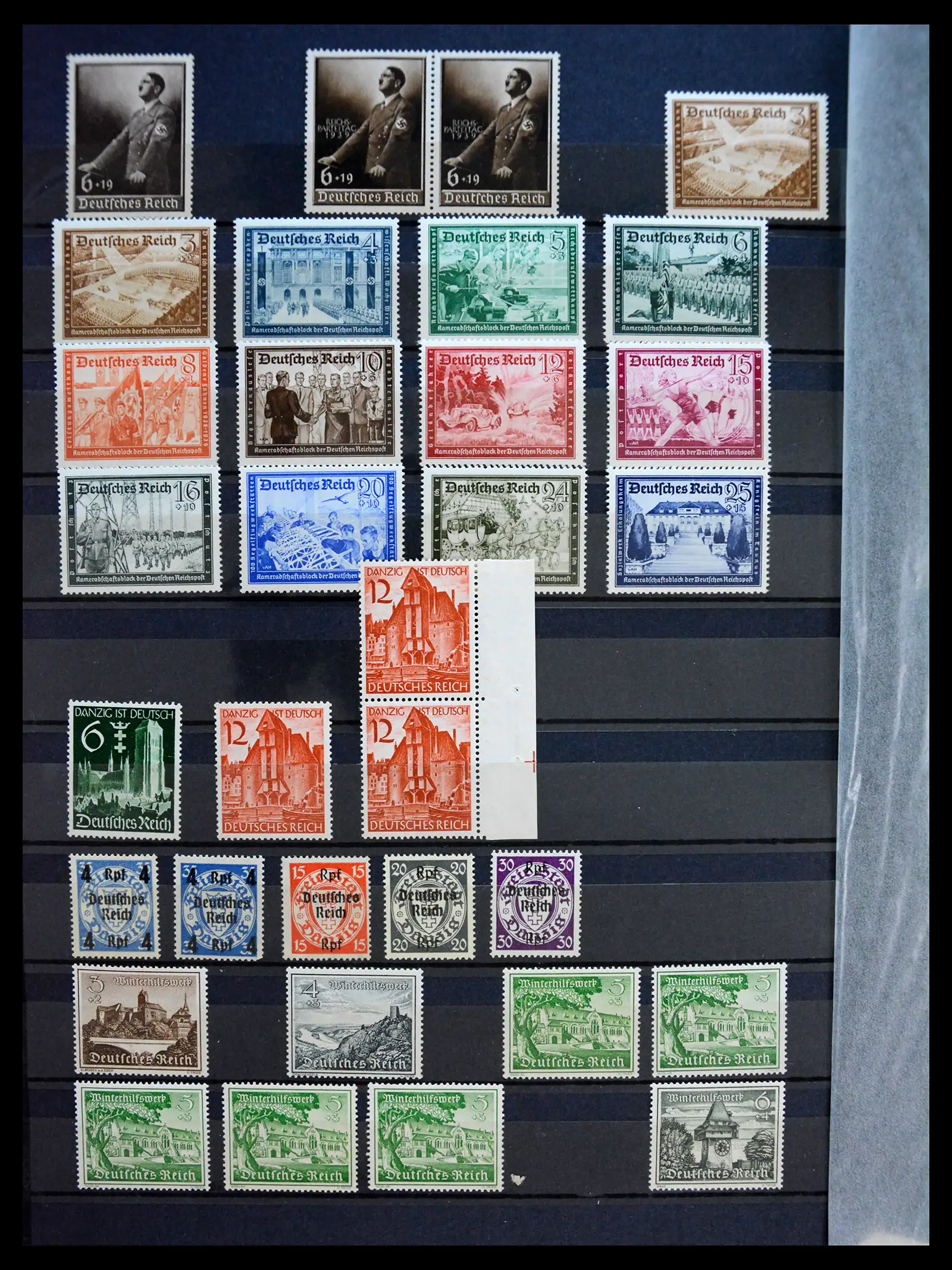 41253 0024 - Stamp collection 41253 Germany Reich mint never hinged 1889-1944.