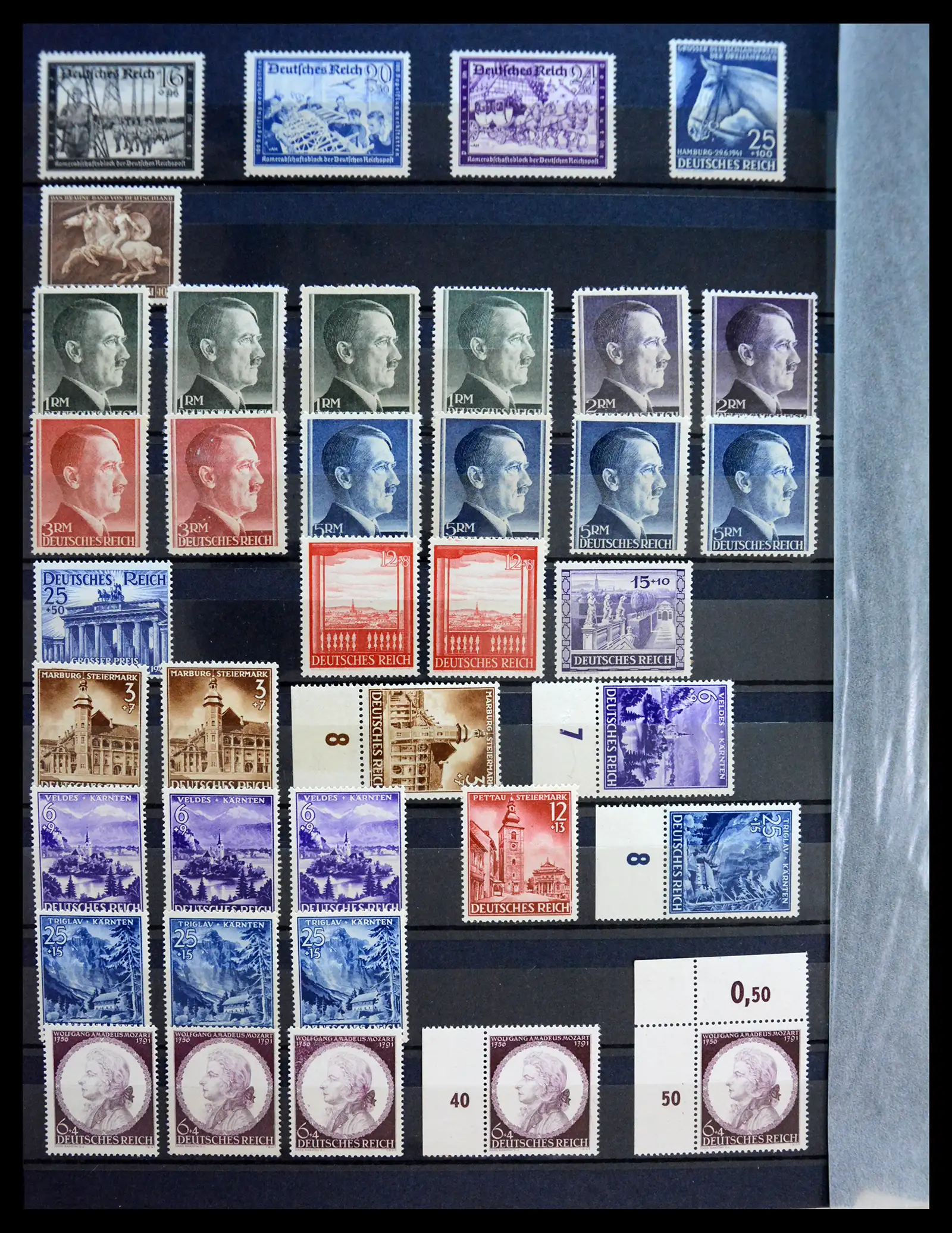 41253 0028 - Stamp collection 41253 Germany Reich mint never hinged 1889-1944.