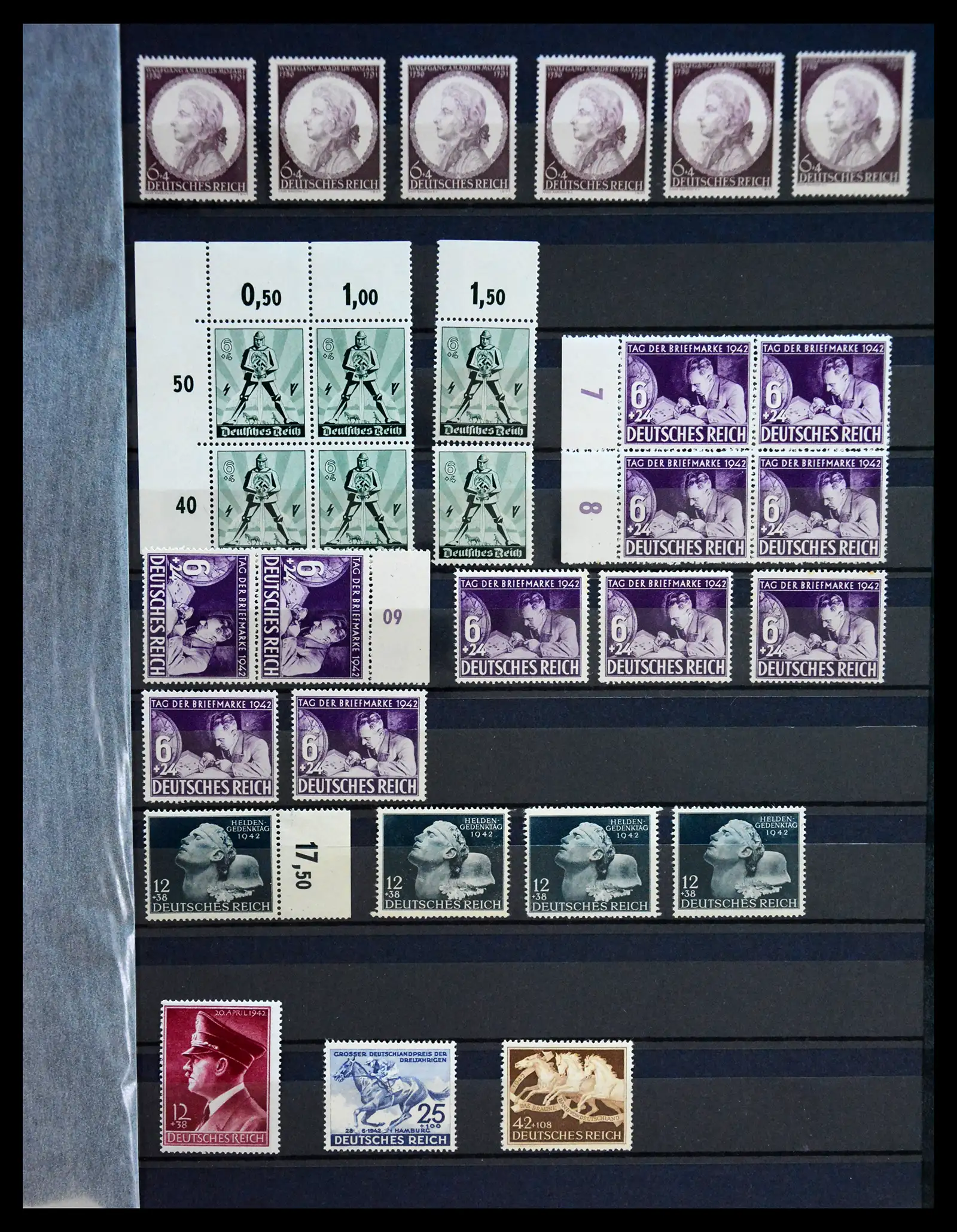 41253 0029 - Stamp collection 41253 Germany Reich mint never hinged 1889-1944.