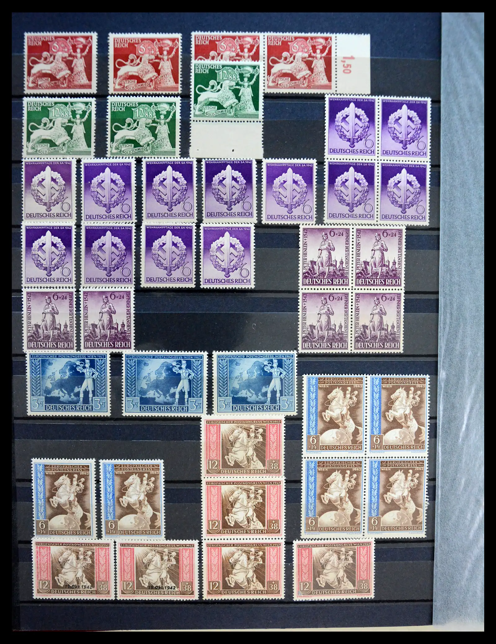 41253 0030 - Stamp collection 41253 Germany Reich mint never hinged 1889-1944.