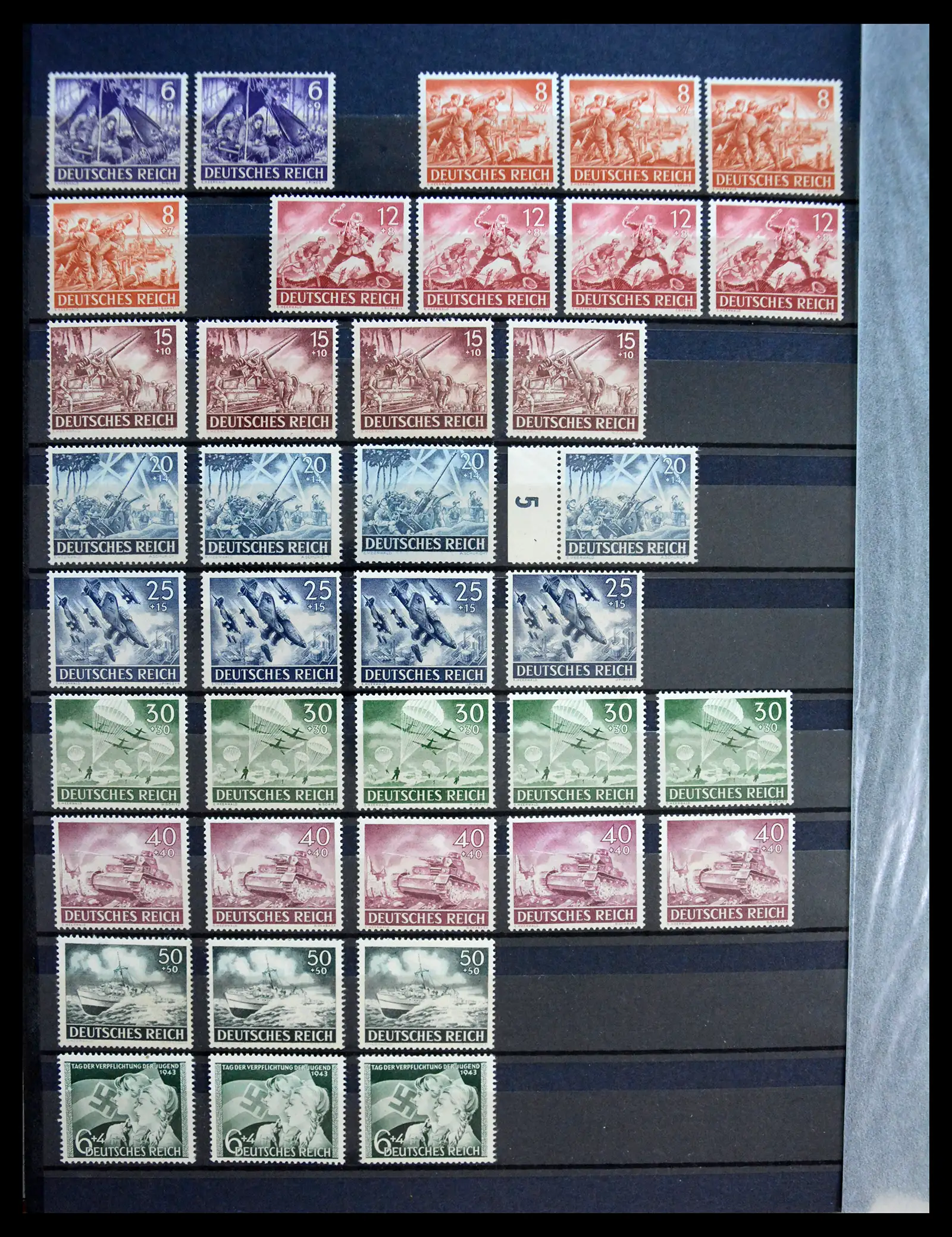 41253 0032 - Stamp collection 41253 Germany Reich mint never hinged 1889-1944.