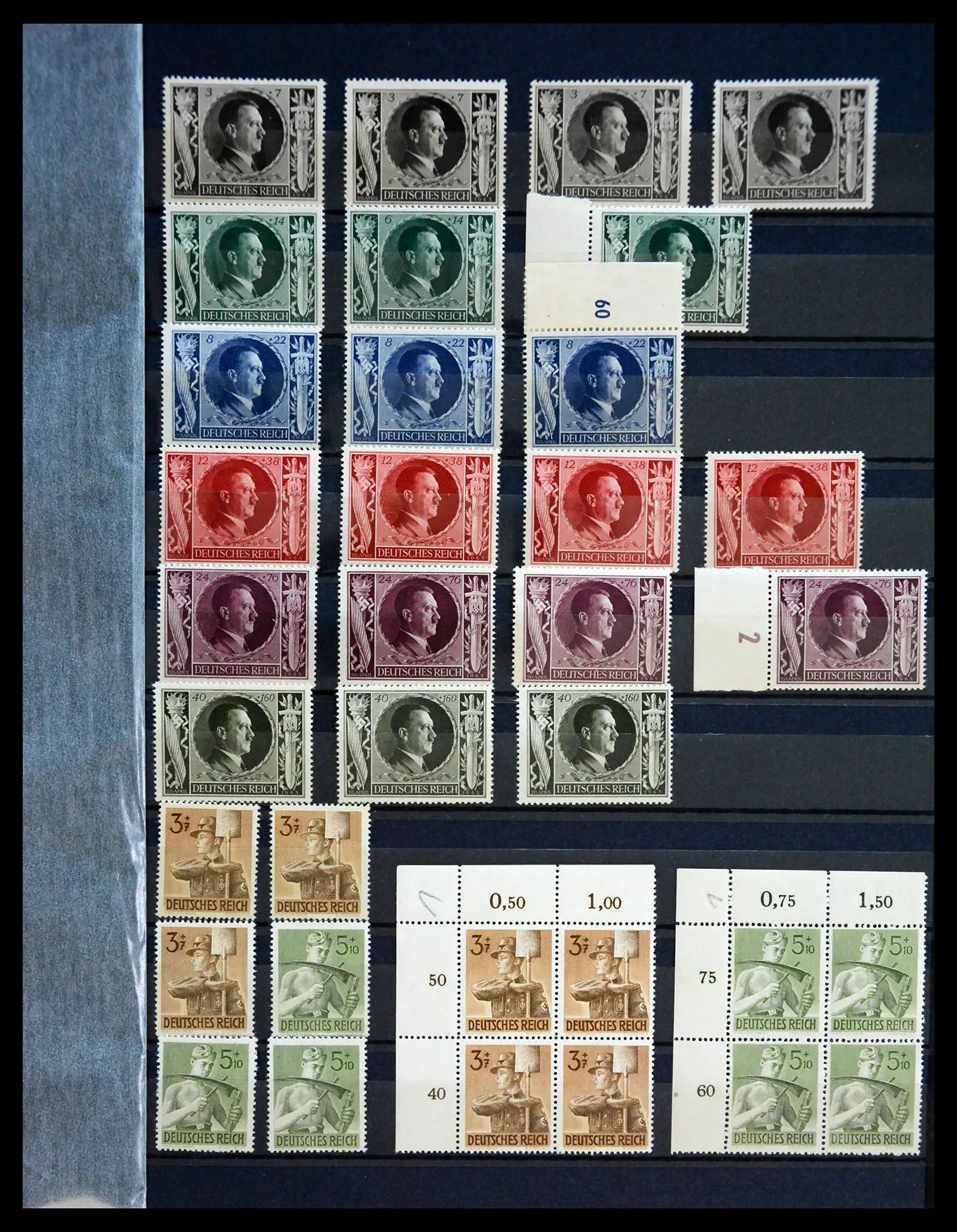 41253 0033 - Stamp collection 41253 Germany Reich mint never hinged 1889-1944.