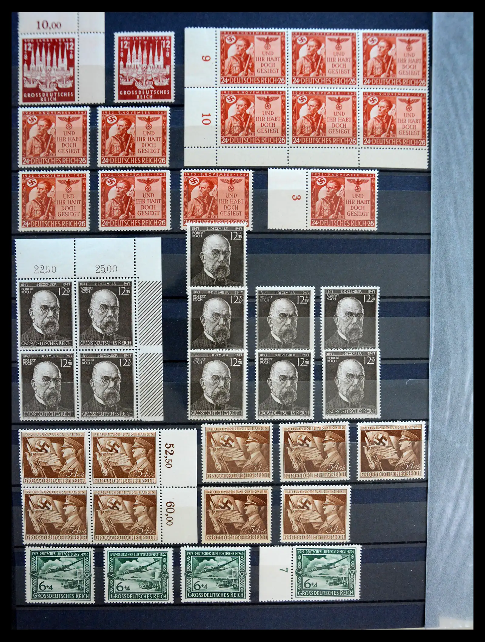 41253 0036 - Stamp collection 41253 Germany Reich mint never hinged 1889-1944.