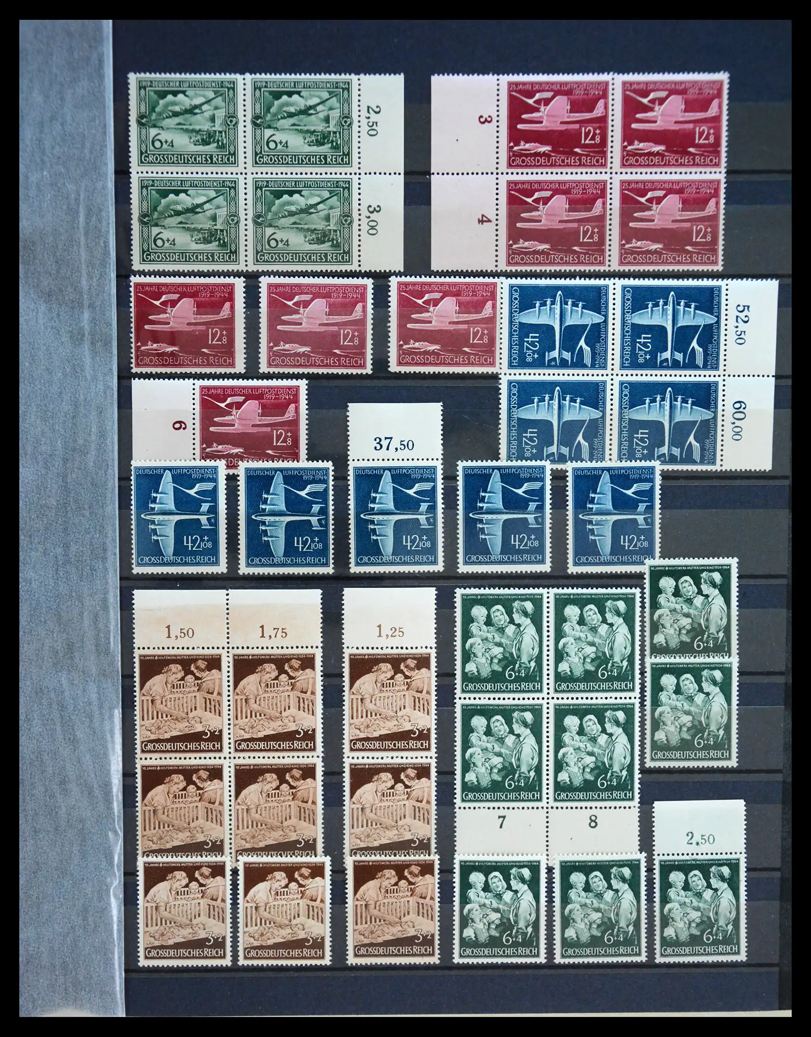41253 0037 - Stamp collection 41253 Germany Reich mint never hinged 1889-1944.