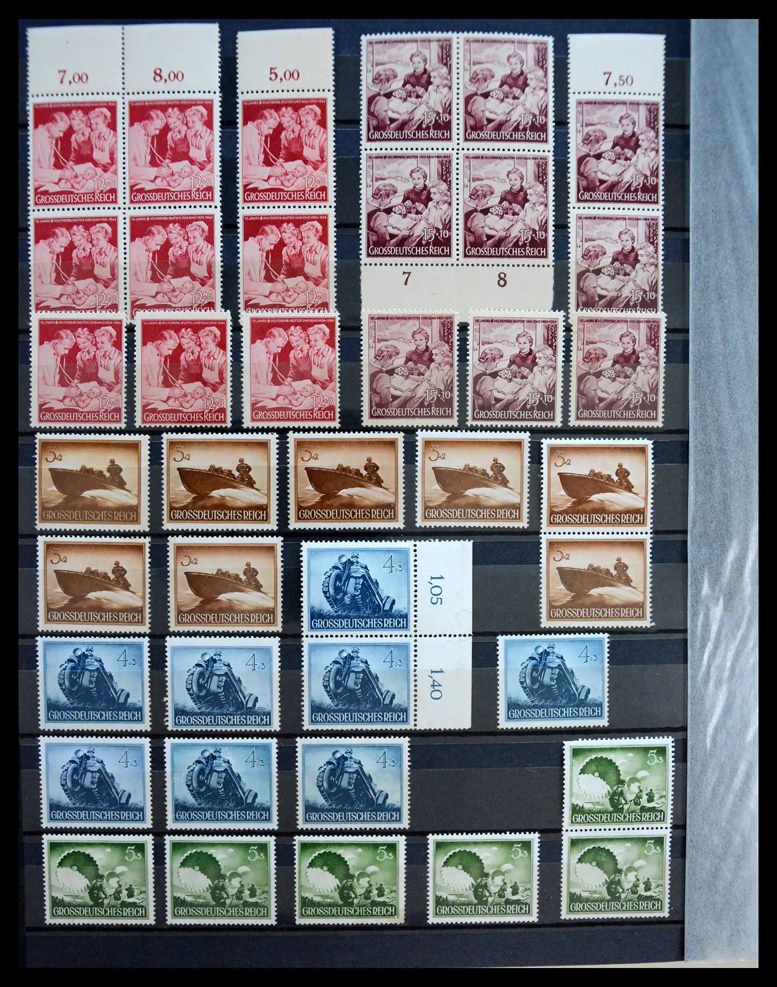 41253 0038 - Stamp collection 41253 Germany Reich mint never hinged 1889-1944.
