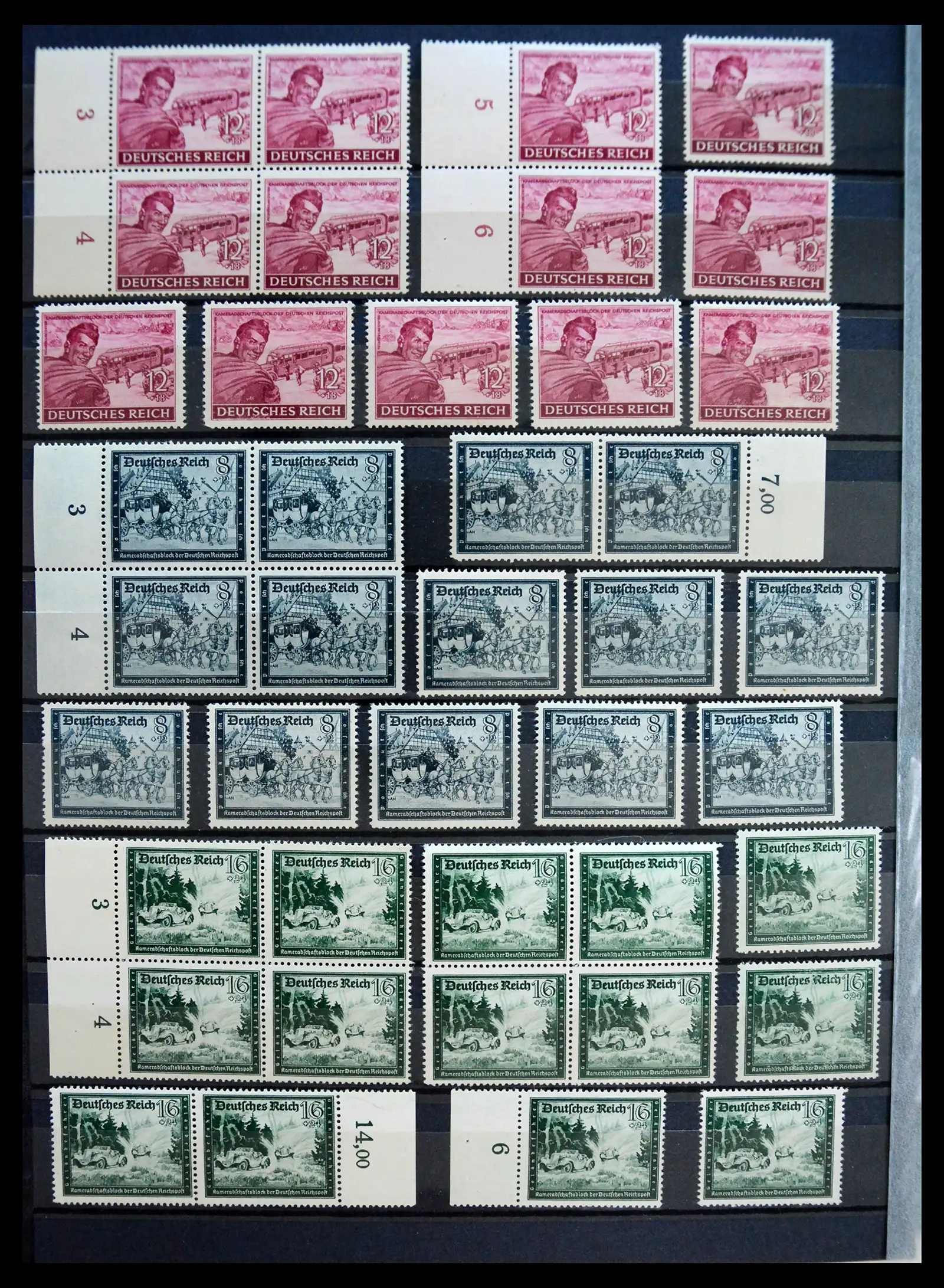 41253 0042 - Stamp collection 41253 Germany Reich mint never hinged 1889-1944.