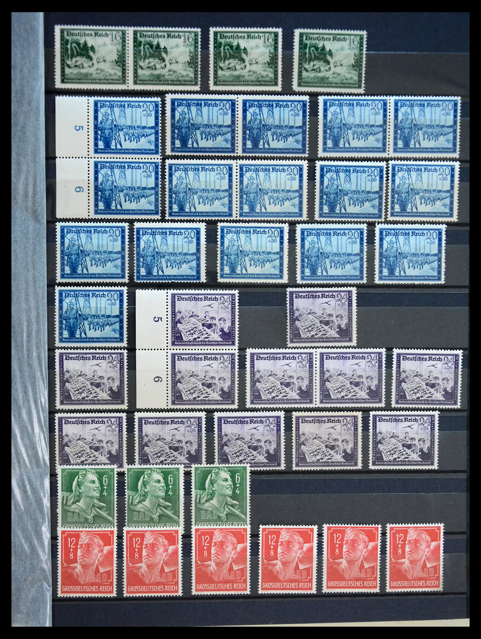 41253 0043 - Stamp collection 41253 Germany Reich mint never hinged 1889-1944.