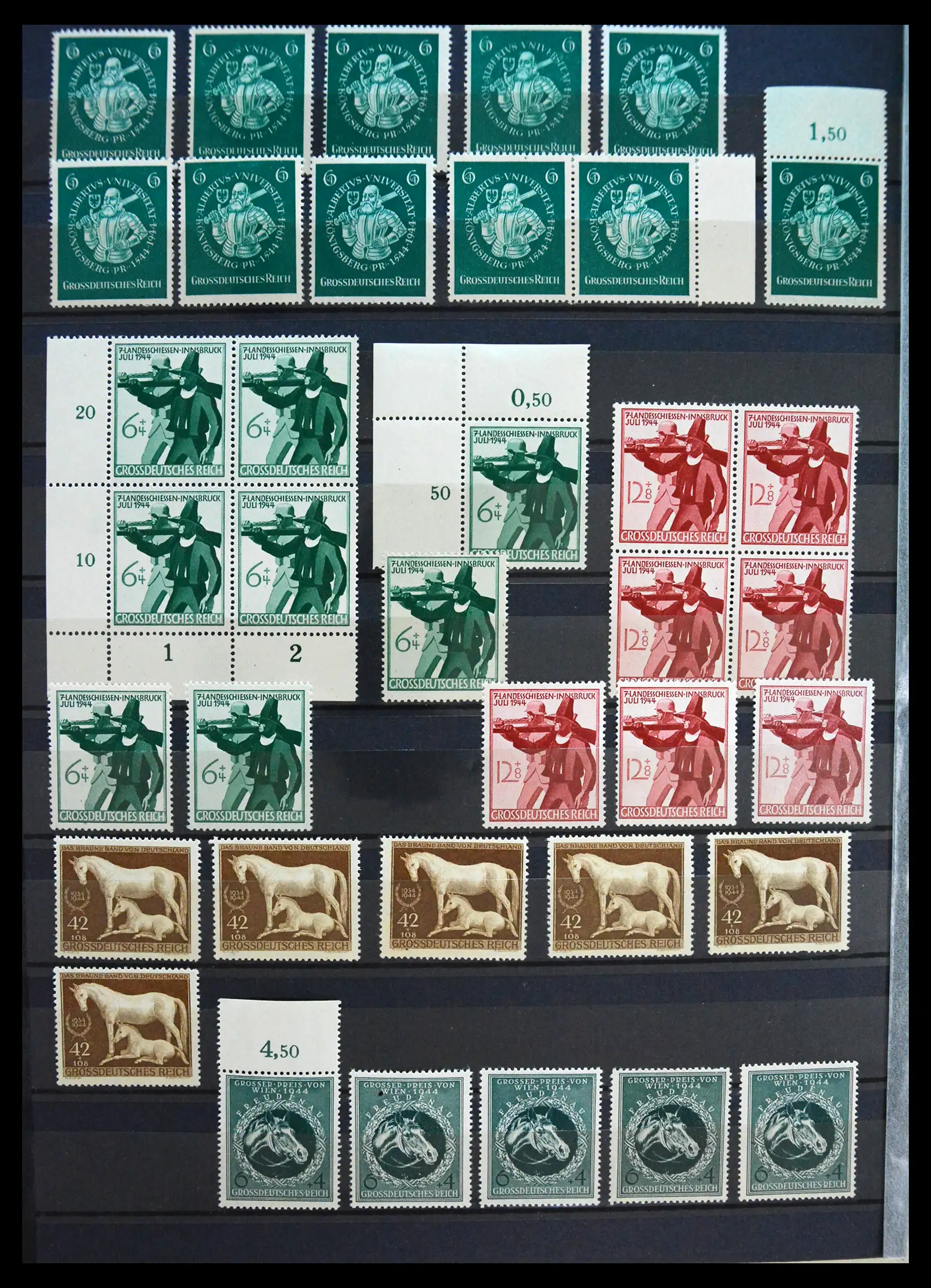 41253 0044 - Stamp collection 41253 Germany Reich mint never hinged 1889-1944.