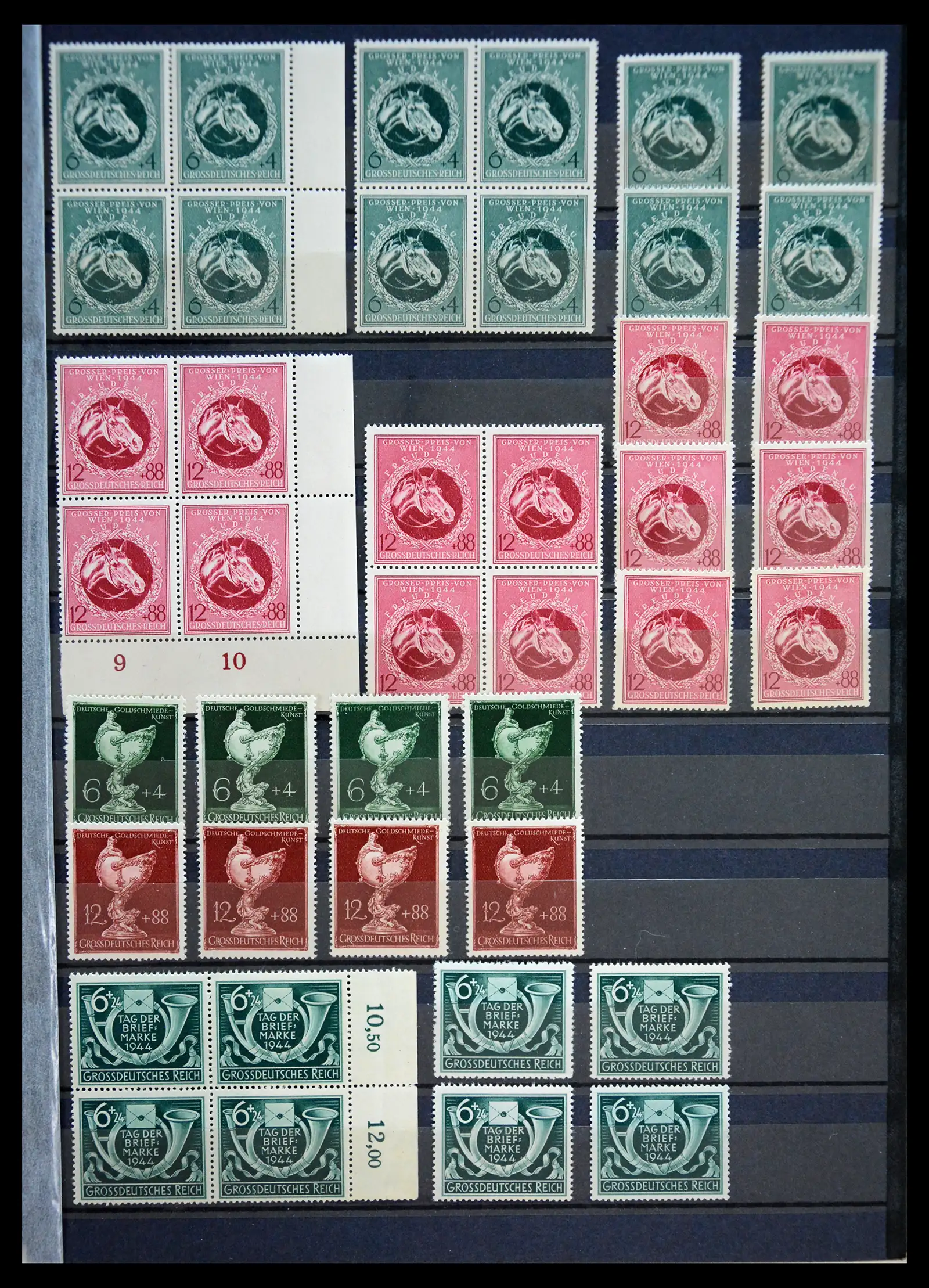 41253 0045 - Stamp collection 41253 Germany Reich mint never hinged 1889-1944.