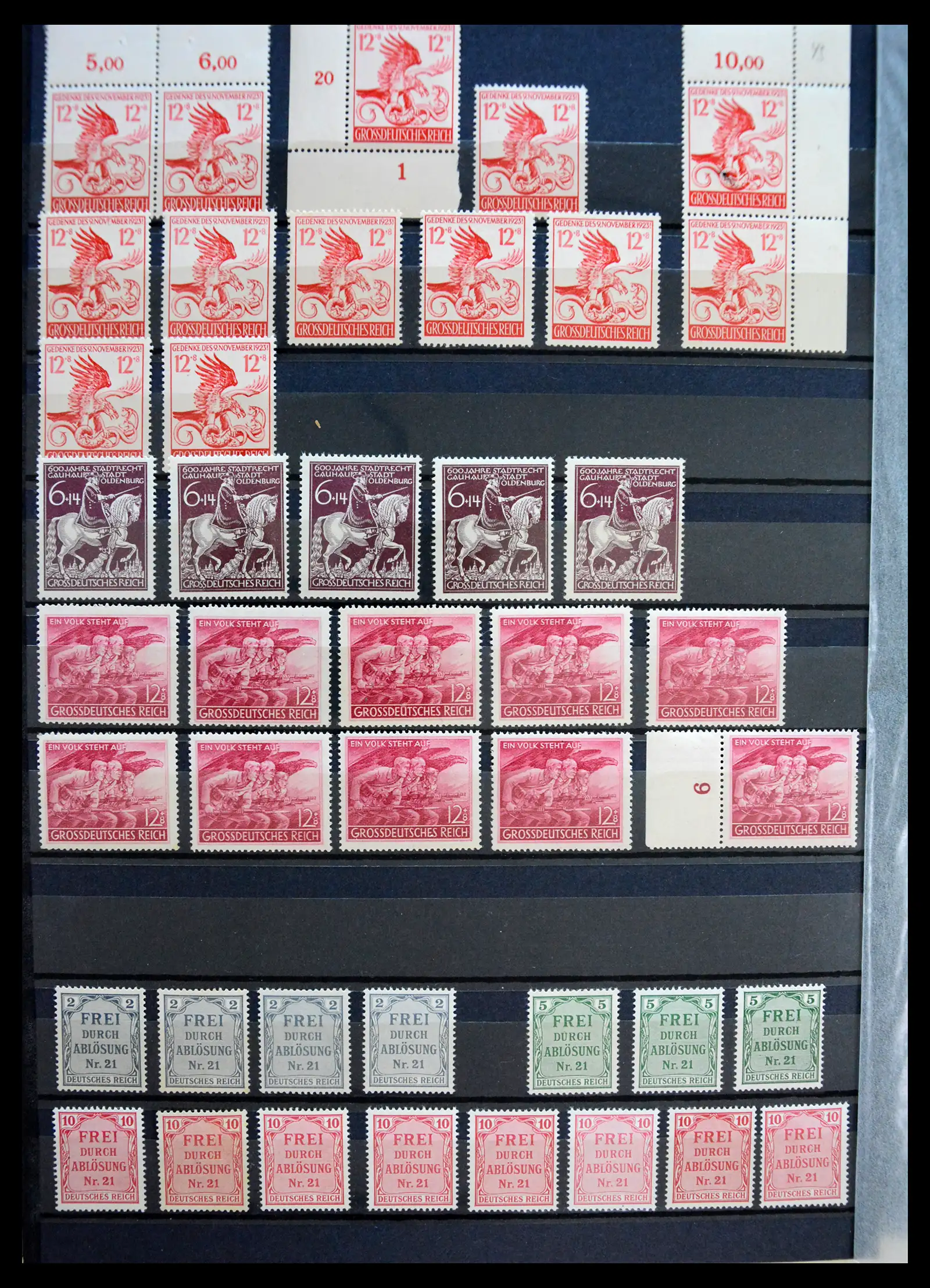 41253 0046 - Stamp collection 41253 Germany Reich mint never hinged 1889-1944.