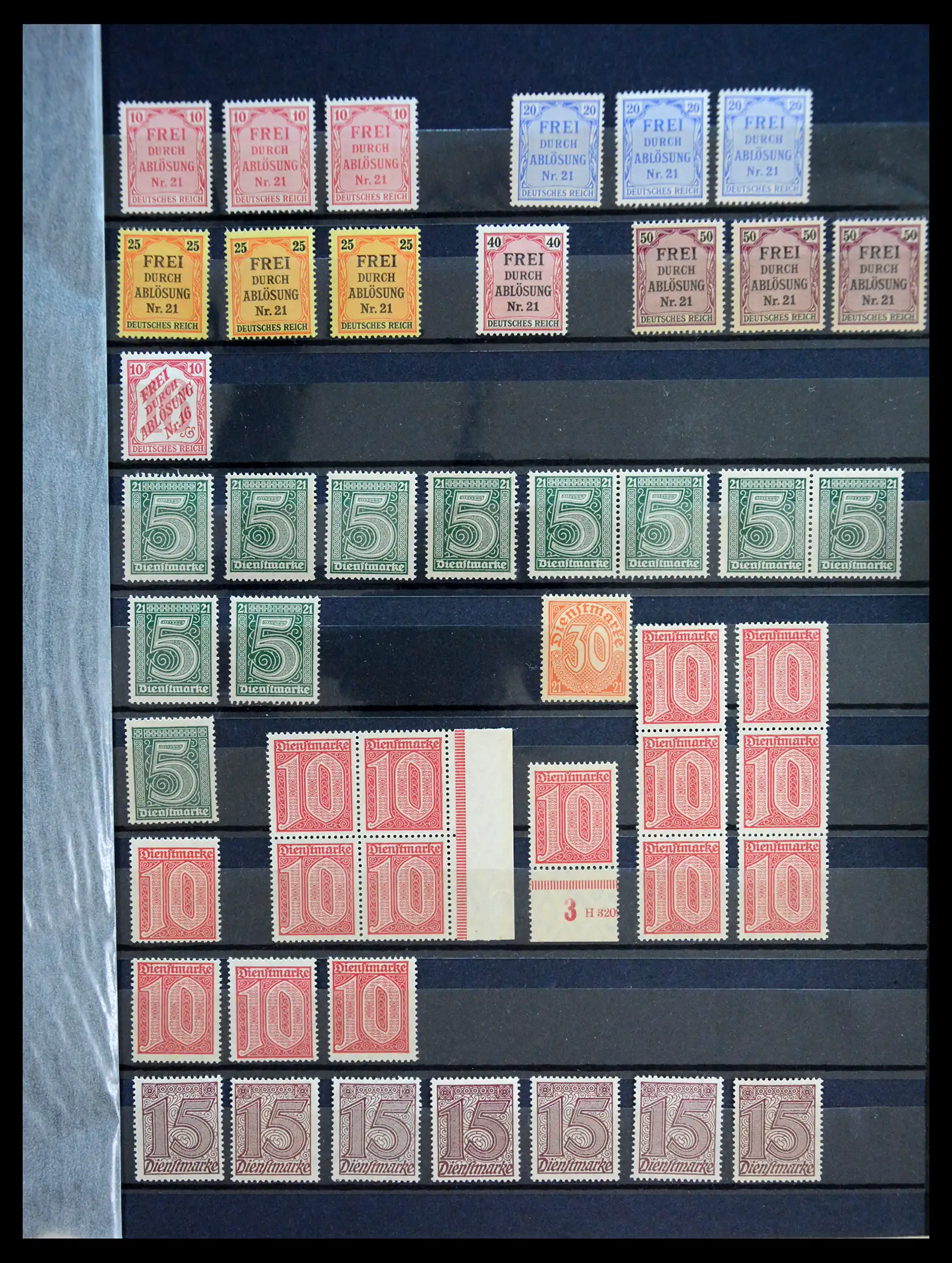 41253 0047 - Stamp collection 41253 Germany Reich mint never hinged 1889-1944.