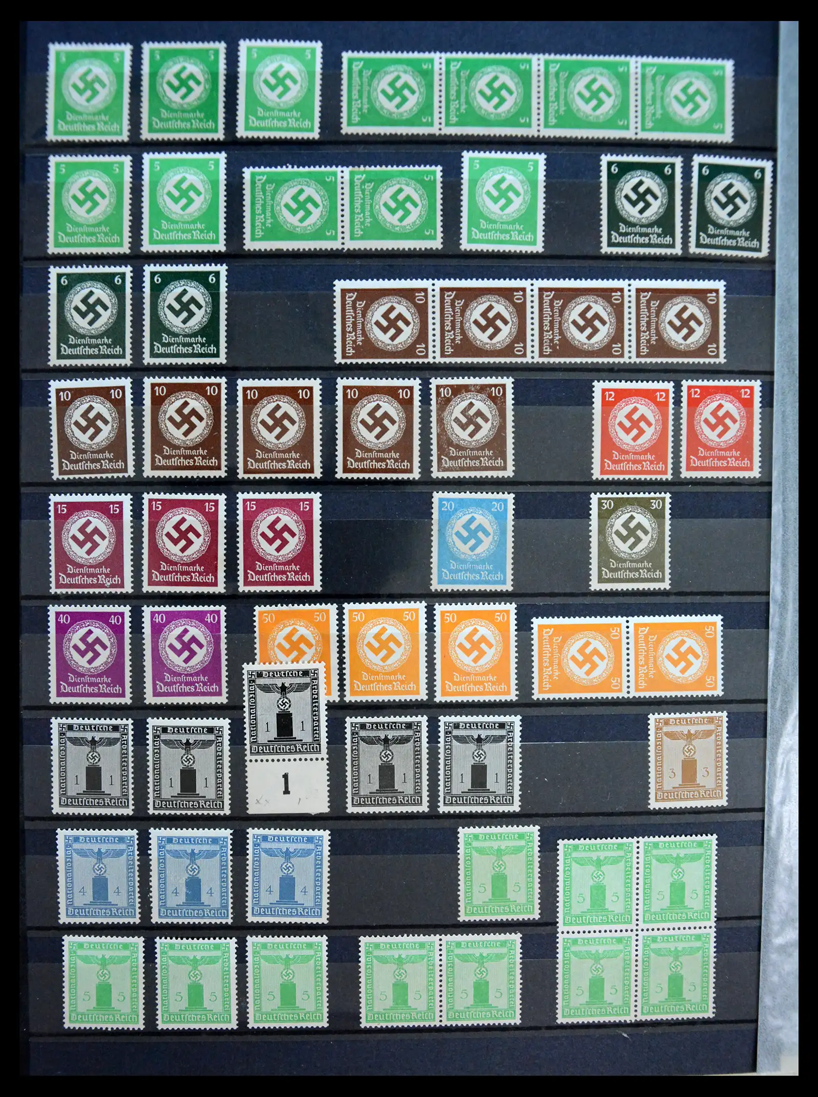 41253 0052 - Stamp collection 41253 Germany Reich mint never hinged 1889-1944.