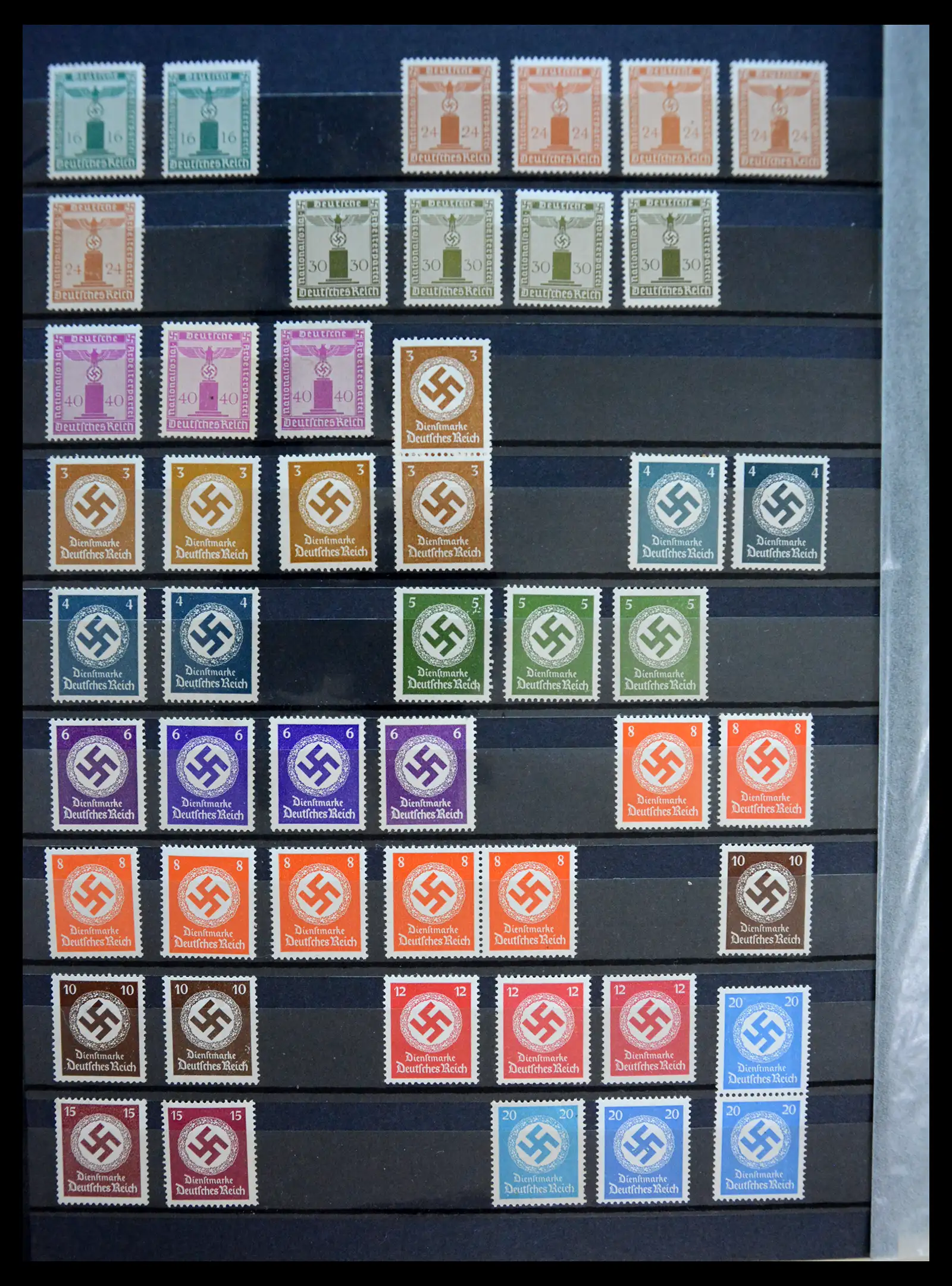 41253 0054 - Stamp collection 41253 Germany Reich mint never hinged 1889-1944.