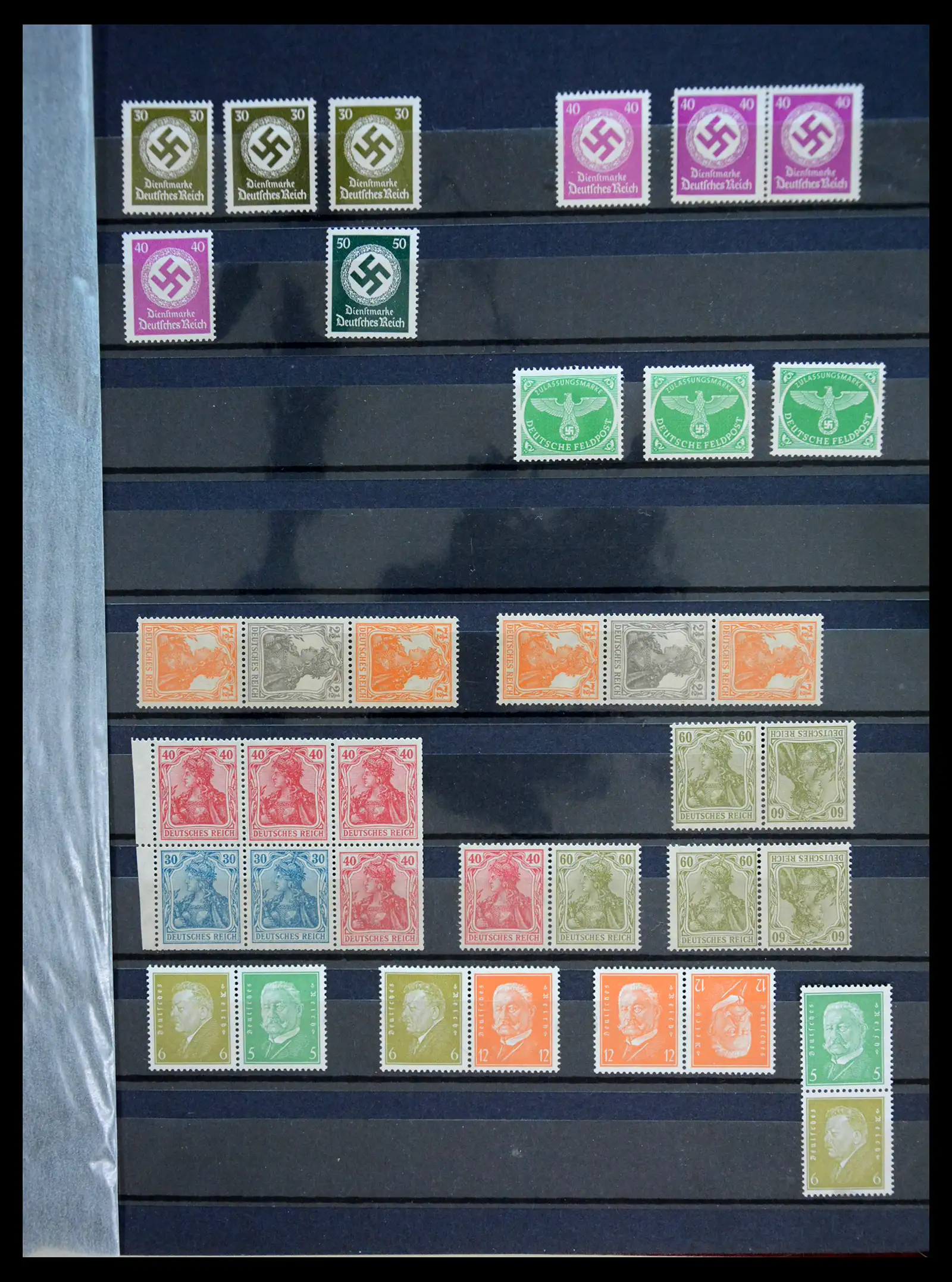 41253 0055 - Stamp collection 41253 Germany Reich mint never hinged 1889-1944.