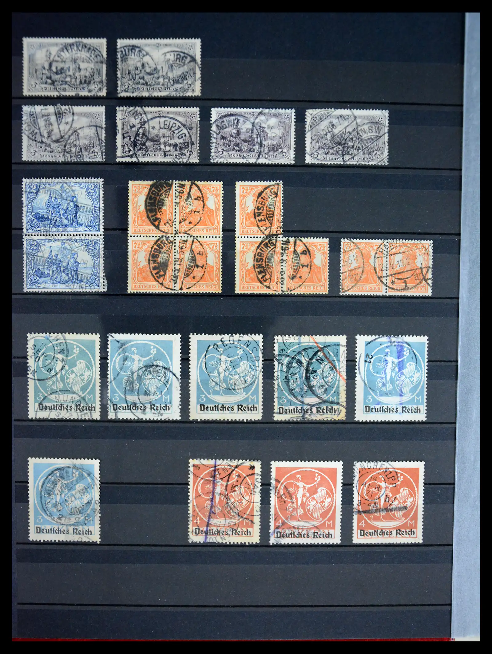 41254 0004 - Stamp collection 41254 Germany Reich used 1872-1942.
