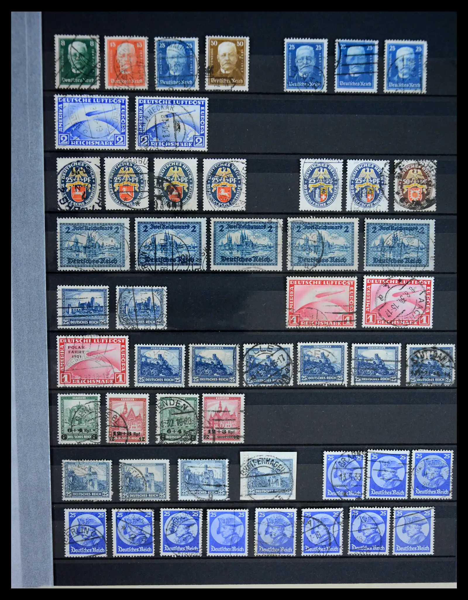 41254 0009 - Stamp collection 41254 Germany Reich used 1872-1942.