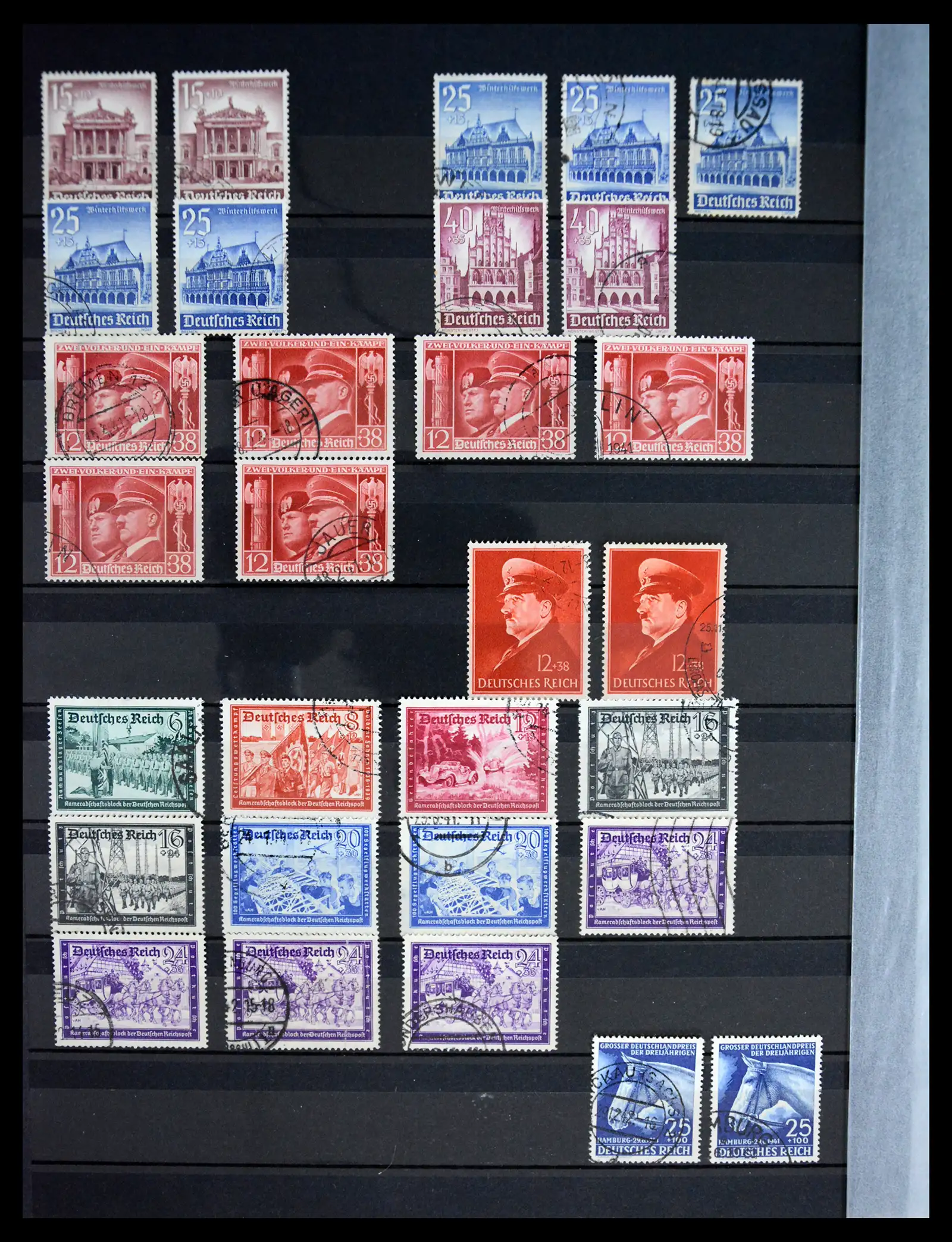 41254 0016 - Stamp collection 41254 Germany Reich used 1872-1942.