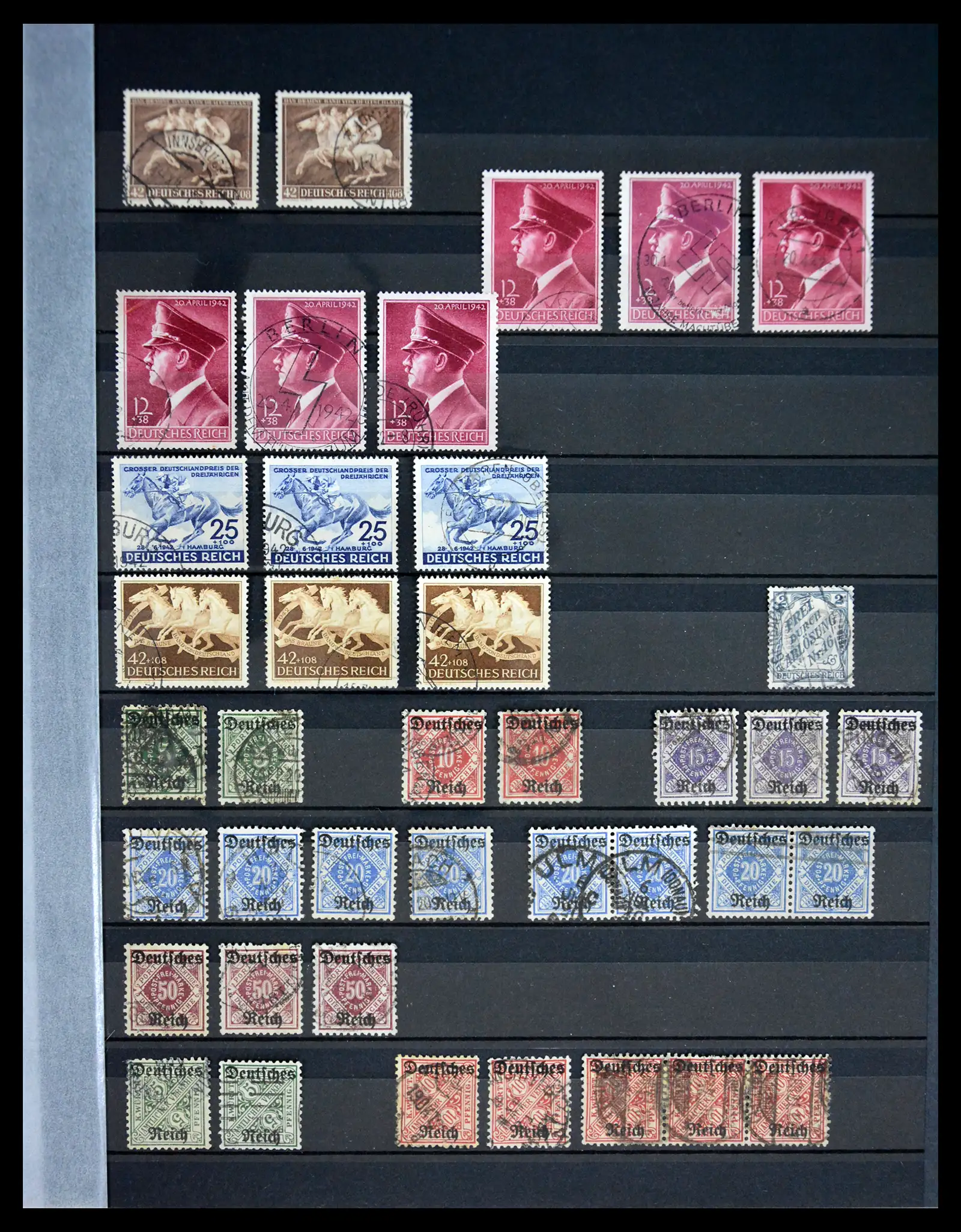 41254 0017 - Stamp collection 41254 Germany Reich used 1872-1942.