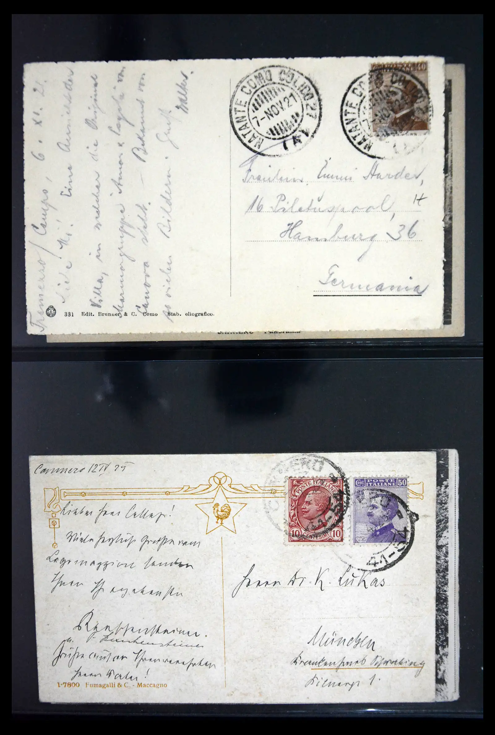 41256 0021 - Stamp collection 41256 Italy postcard collection 1900-1945.