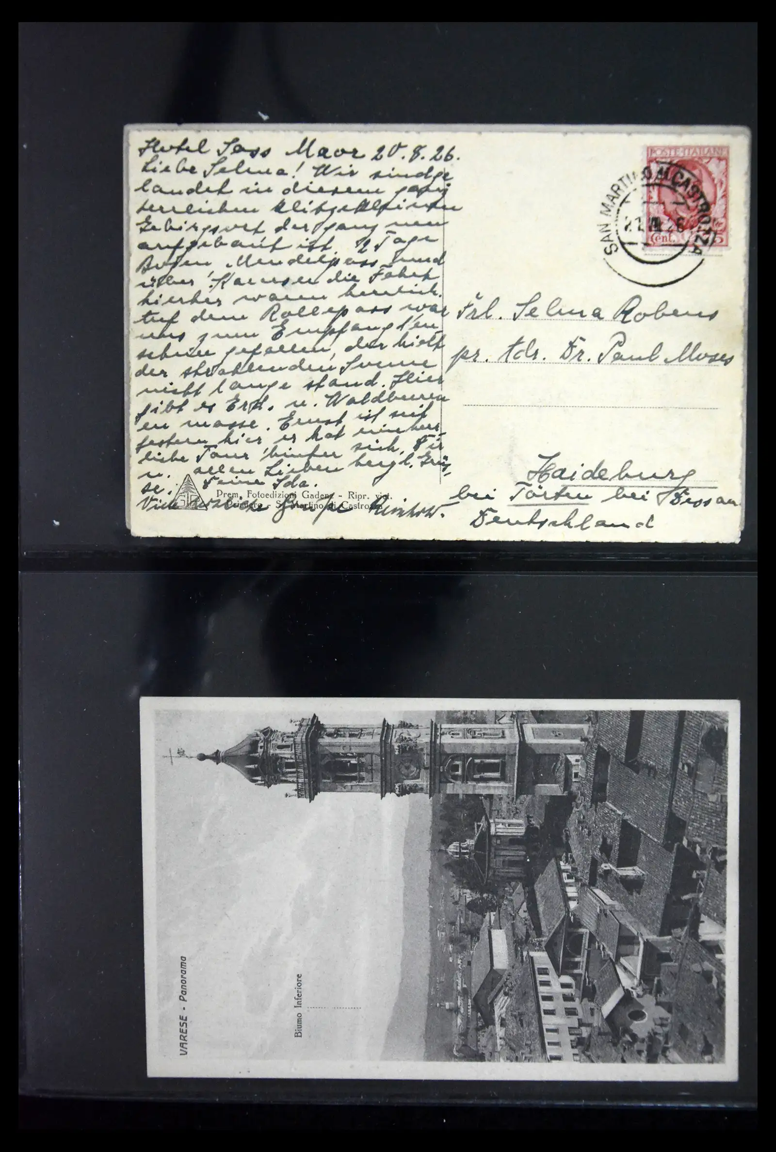 41256 0028 - Stamp collection 41256 Italy postcard collection 1900-1945.