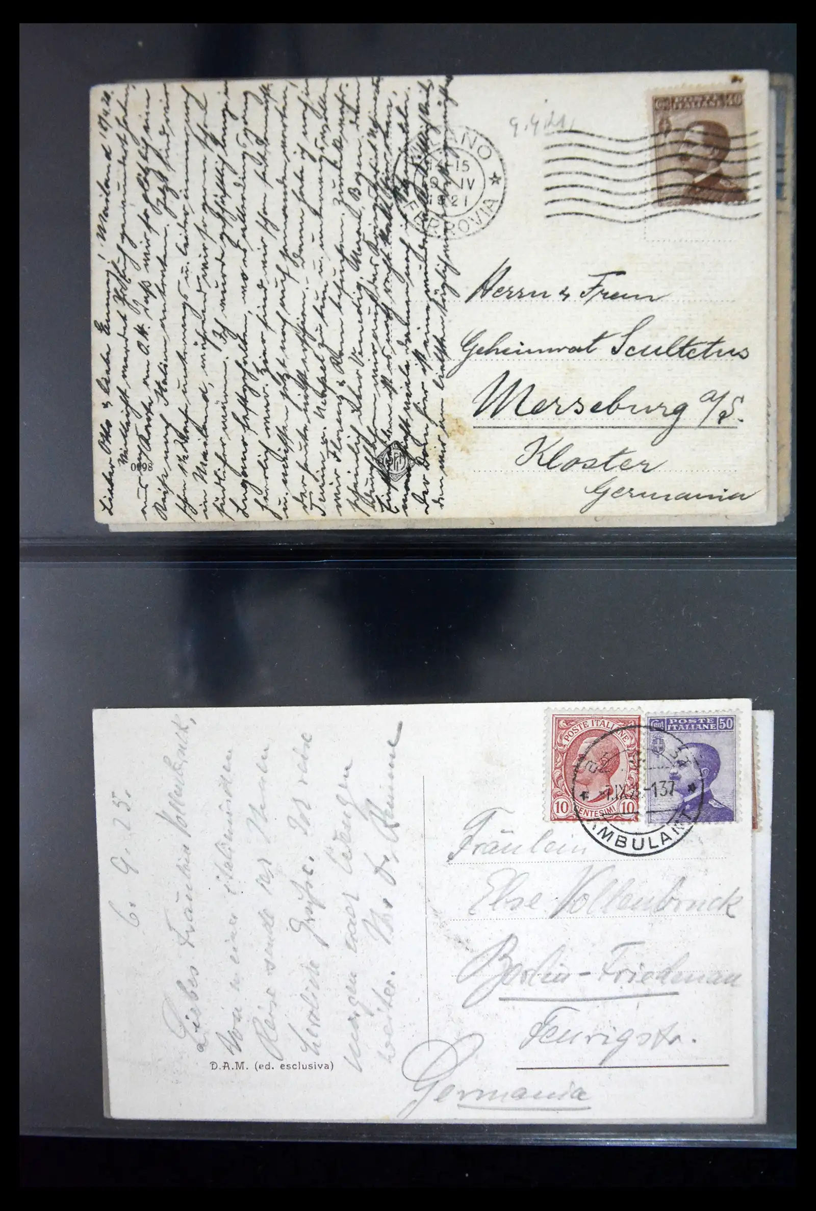 41256 0032 - Stamp collection 41256 Italy postcard collection 1900-1945.