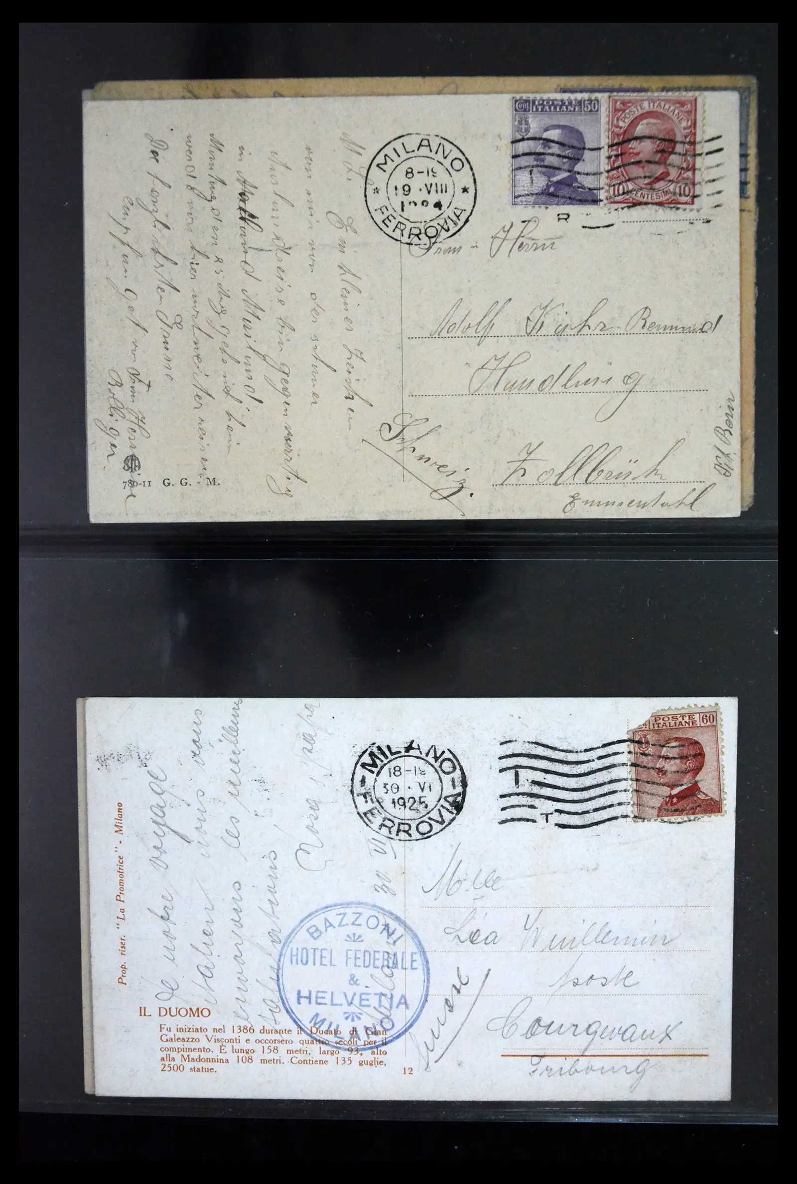 41256 0033 - Stamp collection 41256 Italy postcard collection 1900-1945.