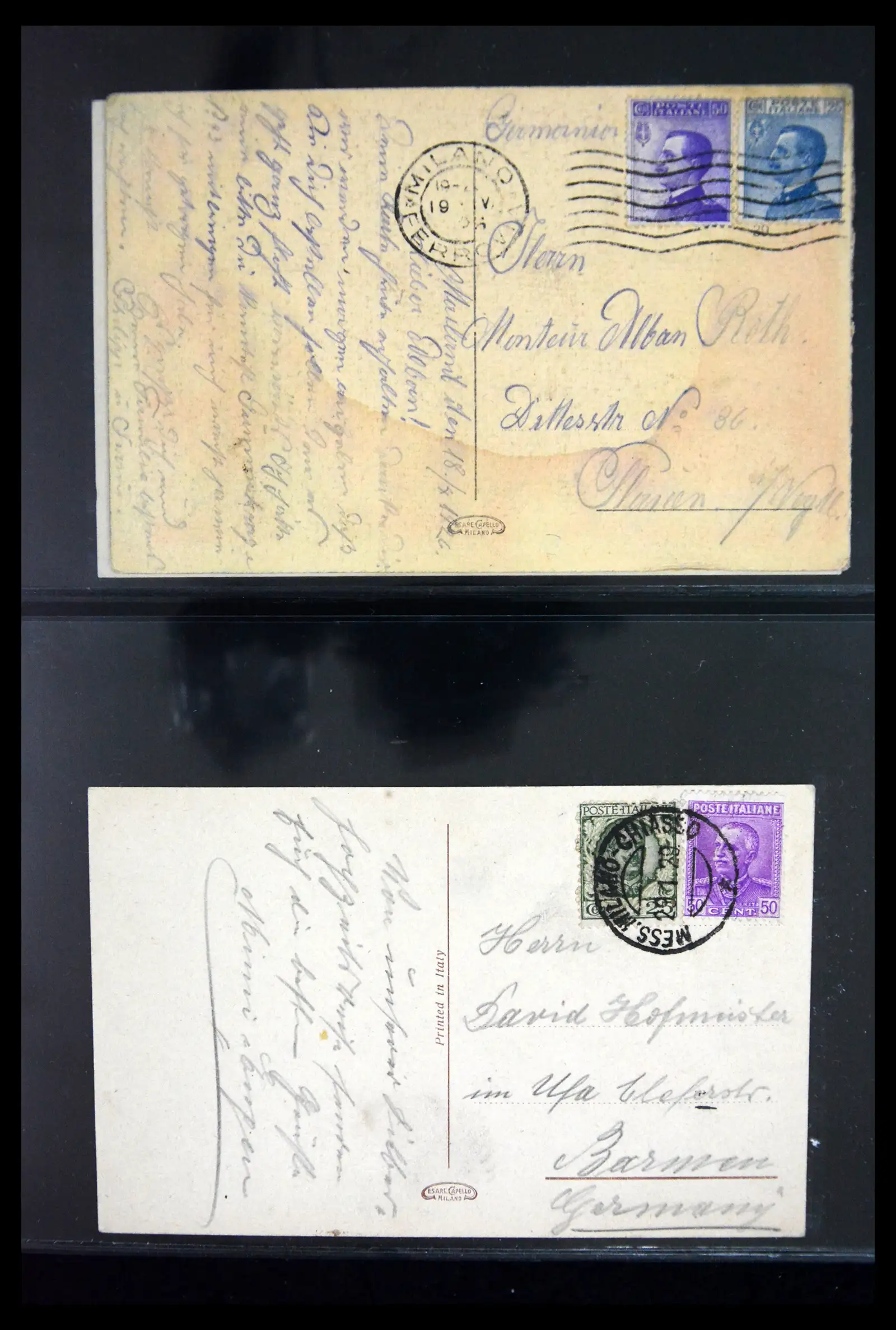 41256 0034 - Stamp collection 41256 Italy postcard collection 1900-1945.