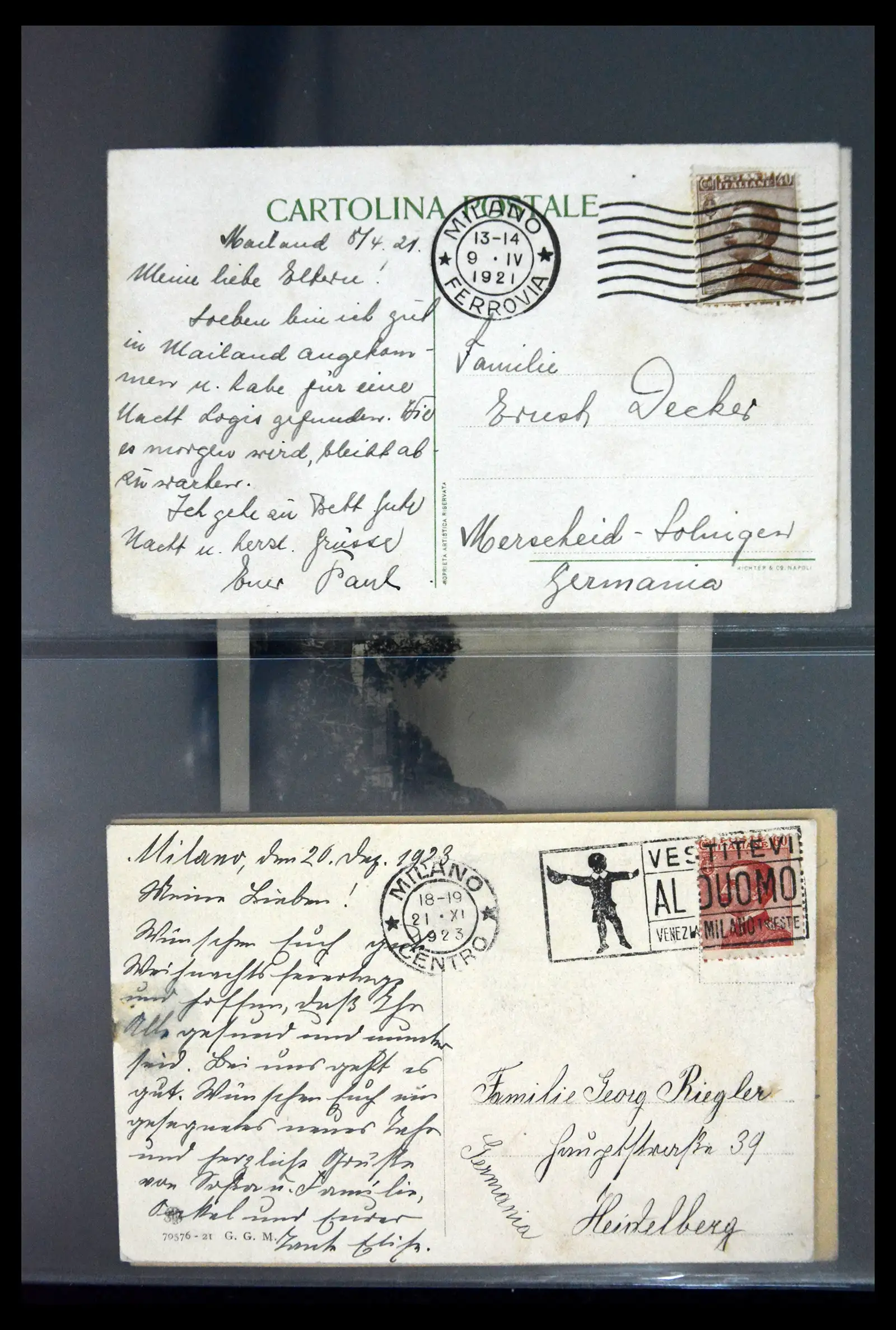 41256 0038 - Stamp collection 41256 Italy postcard collection 1900-1945.