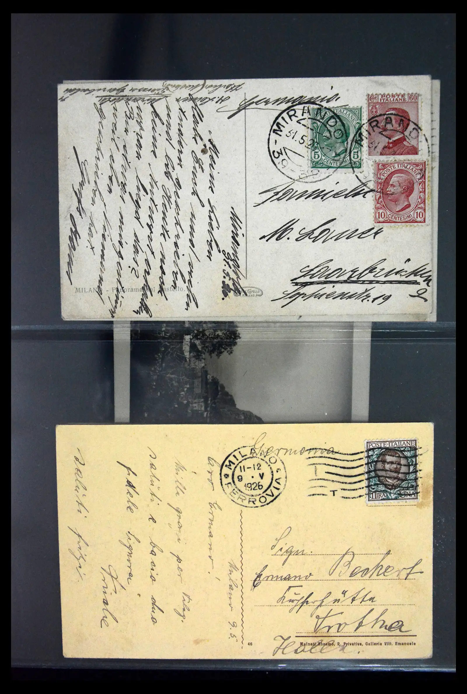 41256 0040 - Stamp collection 41256 Italy postcard collection 1900-1945.