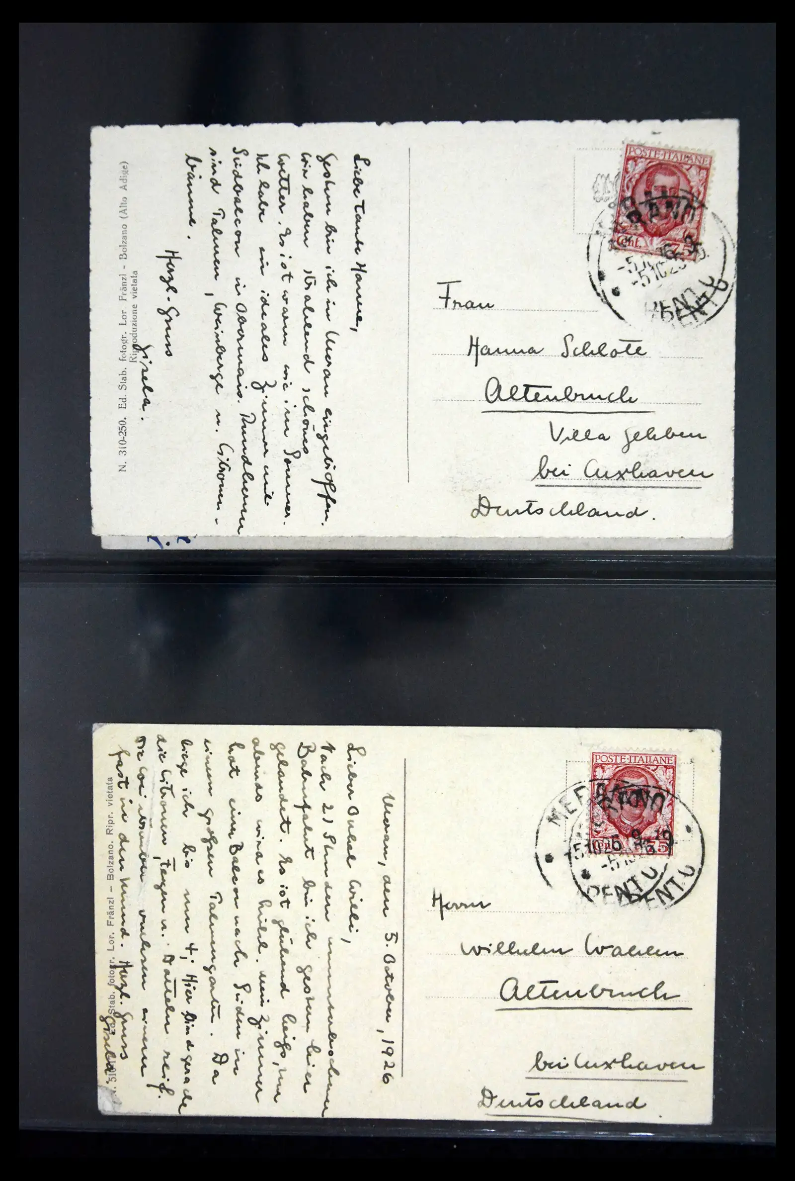 41256 0046 - Stamp collection 41256 Italy postcard collection 1900-1945.