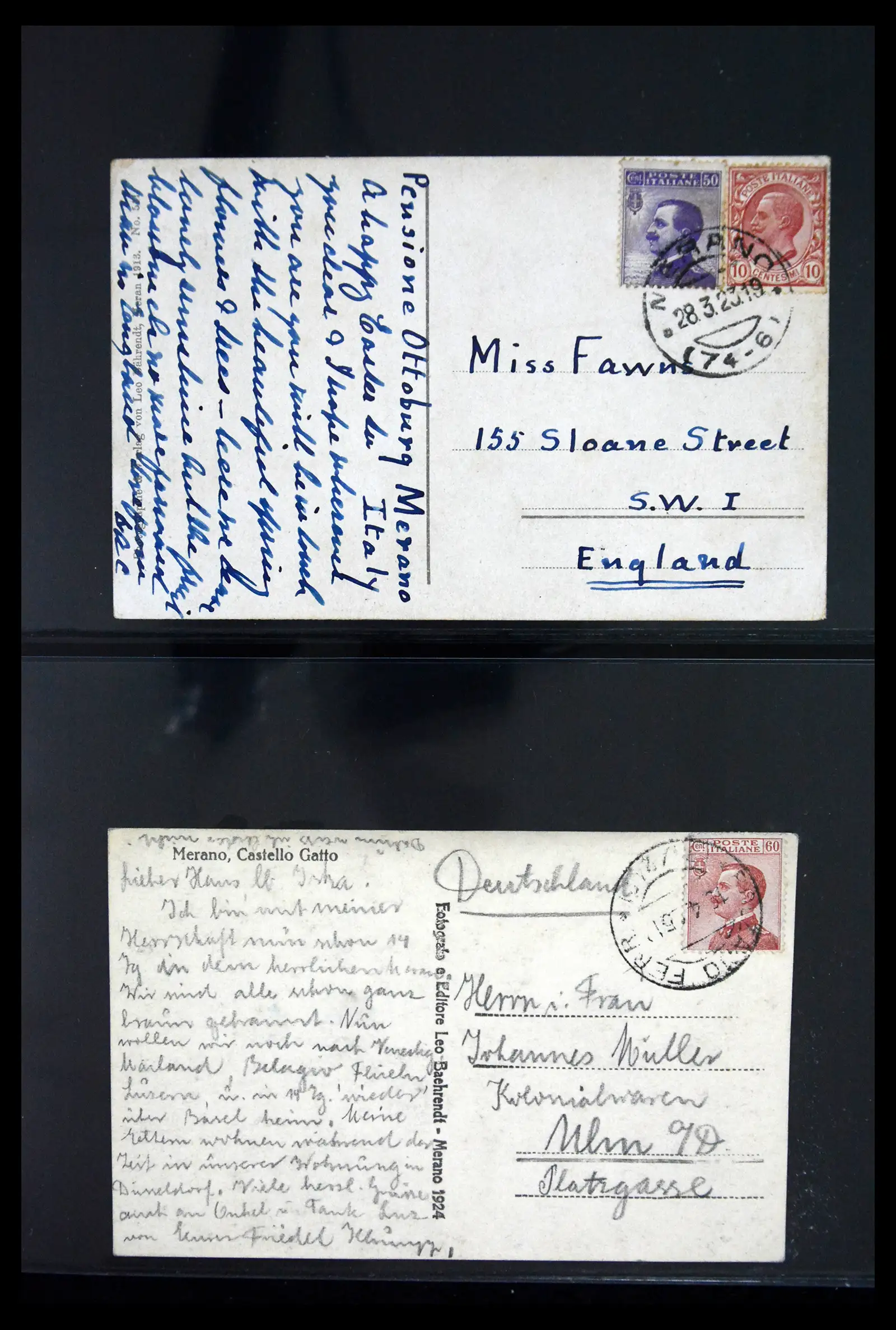 41256 0047 - Stamp collection 41256 Italy postcard collection 1900-1945.